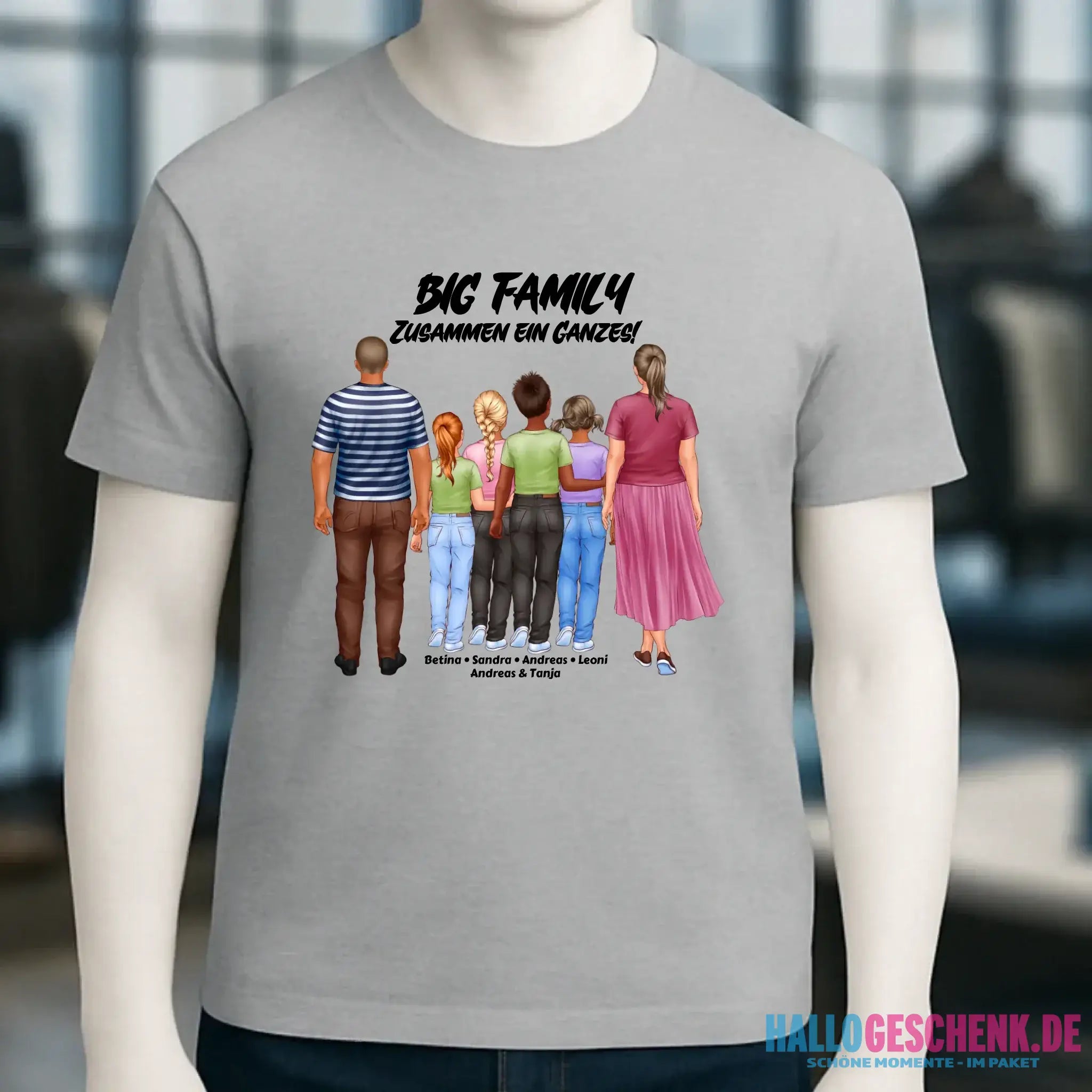Huge Familien-Designer mit 0-4 Kindern • Unisex Premium T-Shirt XS-5XL aus Bio-Baumwolle für Damen & Herren