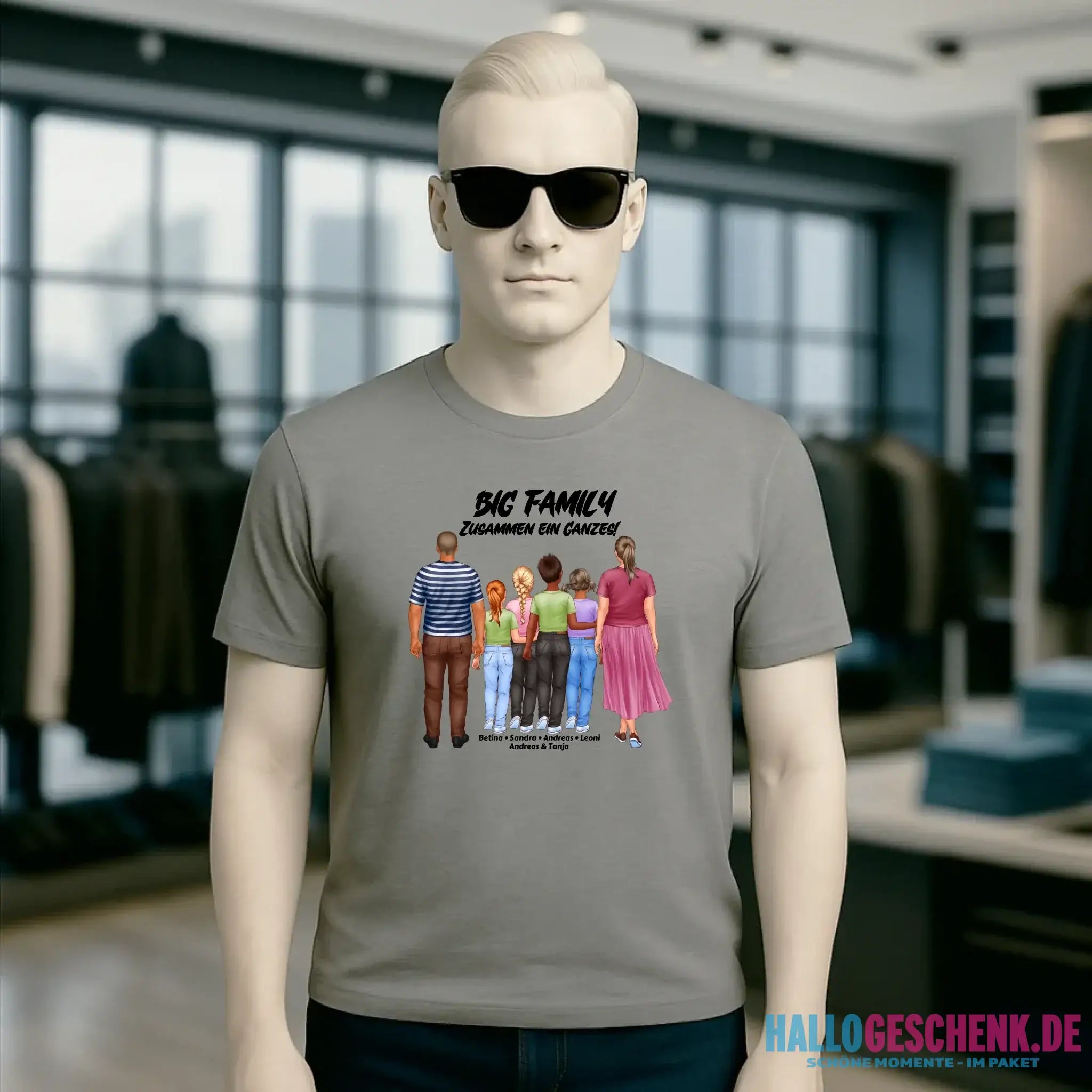 Huge Familien-Designer mit 0-4 Kindern • Unisex Premium T-Shirt XS-5XL aus Bio-Baumwolle für Damen & Herren