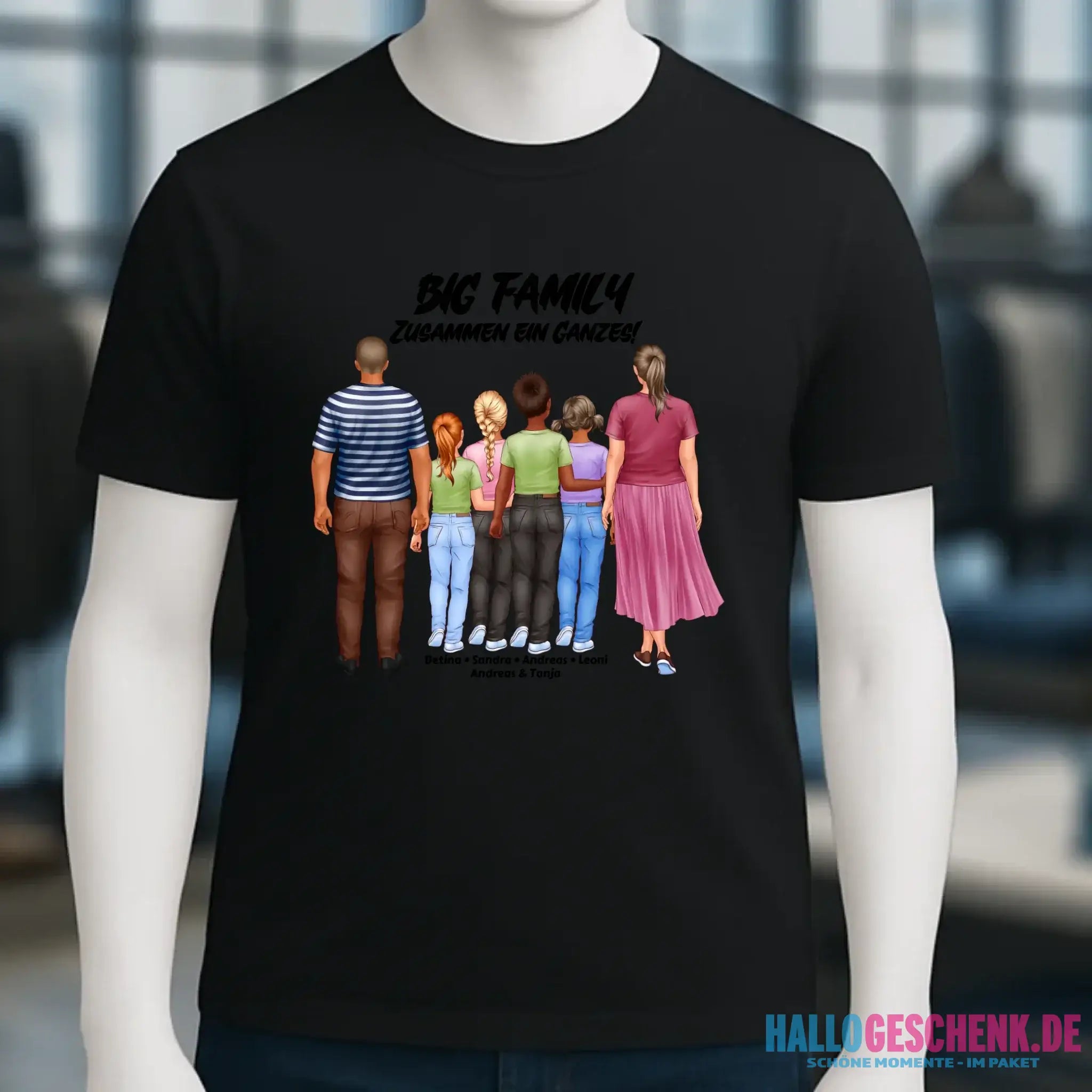 Huge Familien-Designer mit 0-4 Kindern • Unisex Premium T-Shirt XS-5XL aus Bio-Baumwolle für Damen & Herren