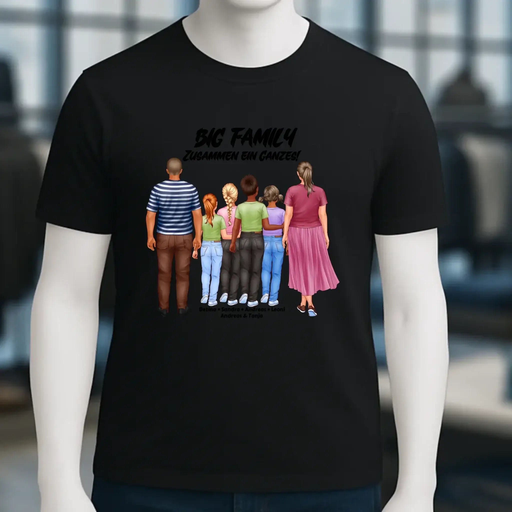 Huge Familien-Designer mit 0-4 Kindern • Unisex Premium T-Shirt XS-5XL aus Bio-Baumwolle für Damen & Herren
