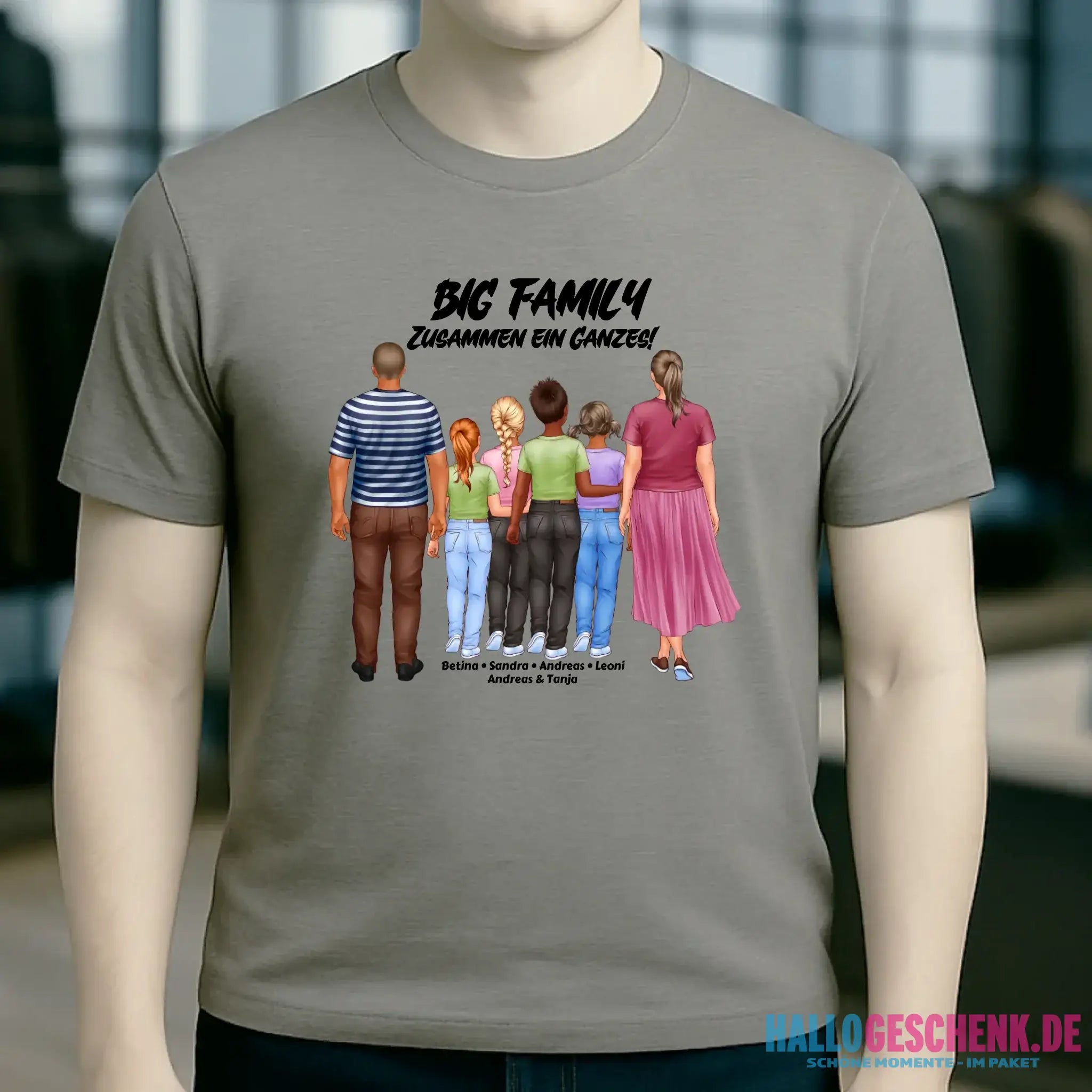Huge Familien-Designer mit 0-4 Kindern • Unisex Premium T-Shirt XS-5XL aus Bio-Baumwolle für Damen & Herren
