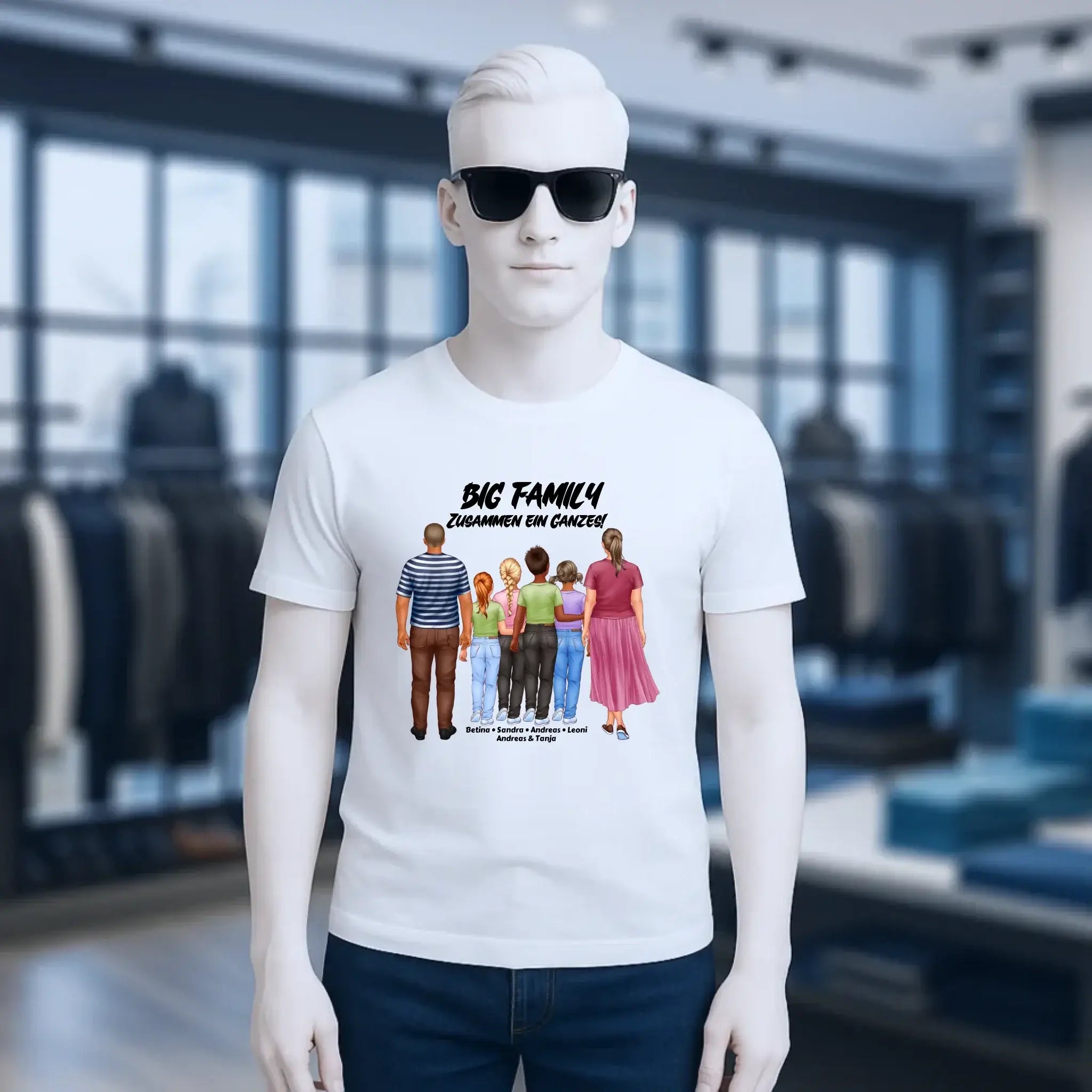 Huge Familien-Designer mit 0-4 Kindern • Unisex Premium T-Shirt XS-5XL aus Bio-Baumwolle für Damen & Herren