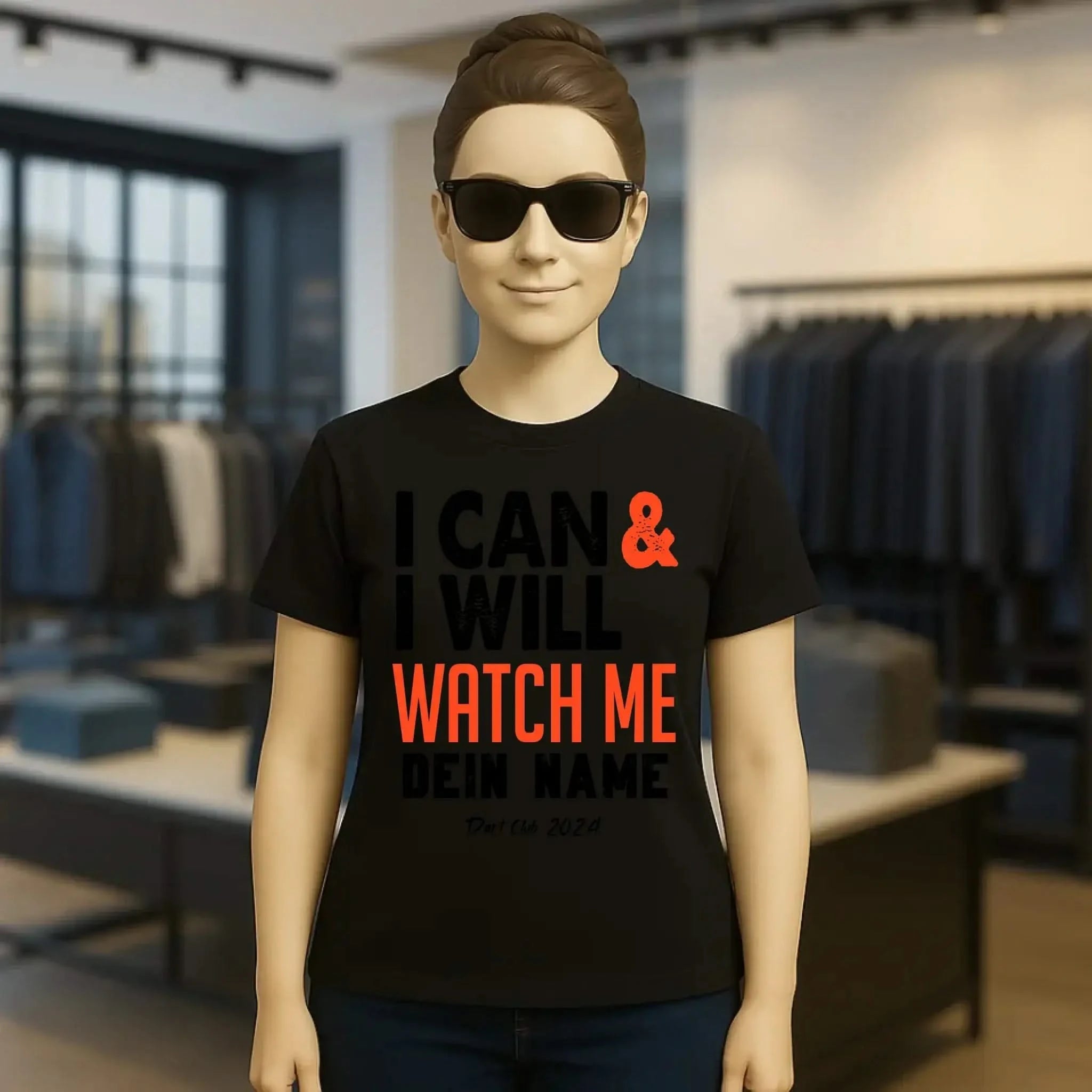 I CAN & I WILL • Ladies Premium T-Shirt XS-2XL aus Bio-Baumwolle für Damen • Exklusivdesign • personalisiert