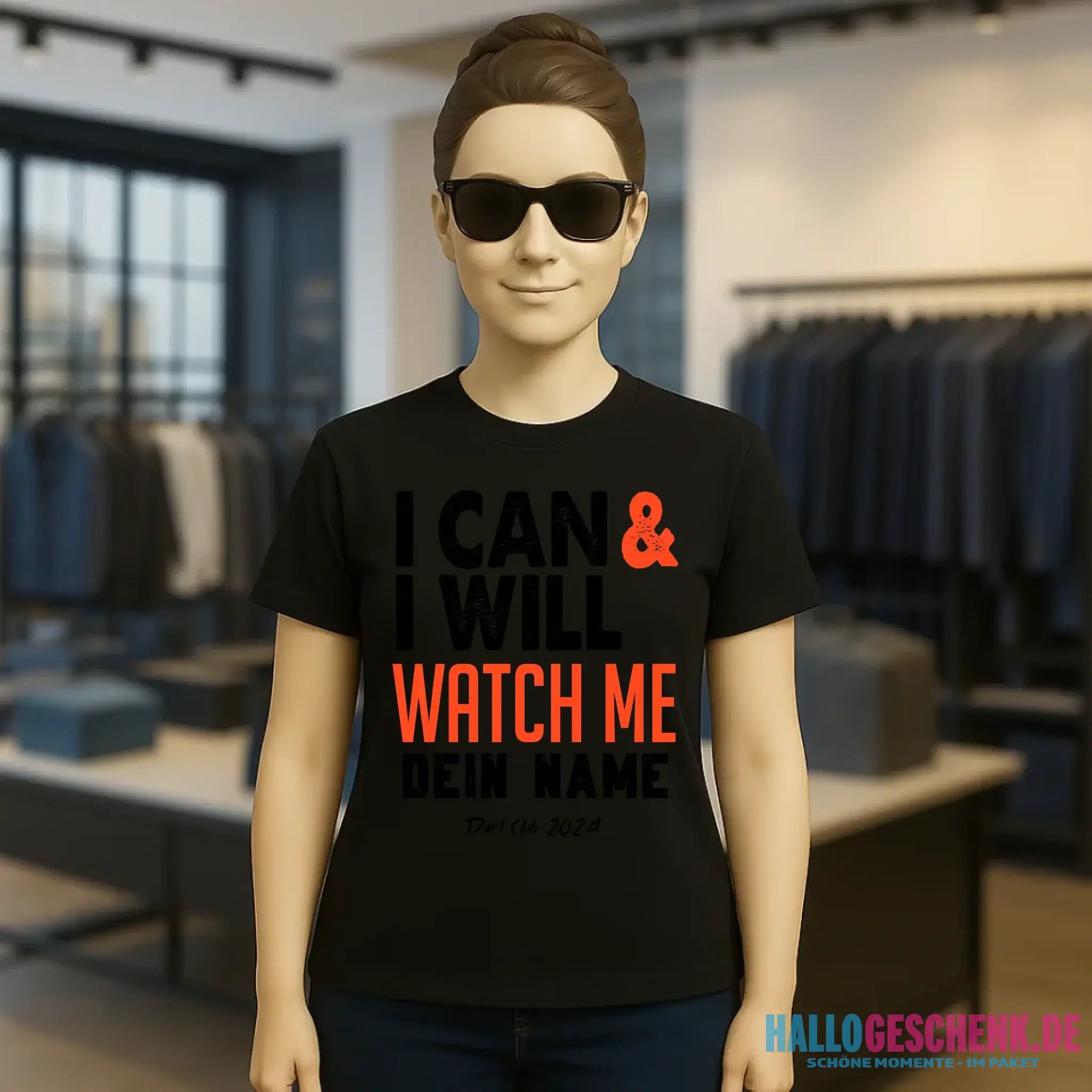 I CAN & I WILL • Ladies Premium T-Shirt XS-2XL aus Bio-Baumwolle für Damen • Exklusivdesign • personalisiert