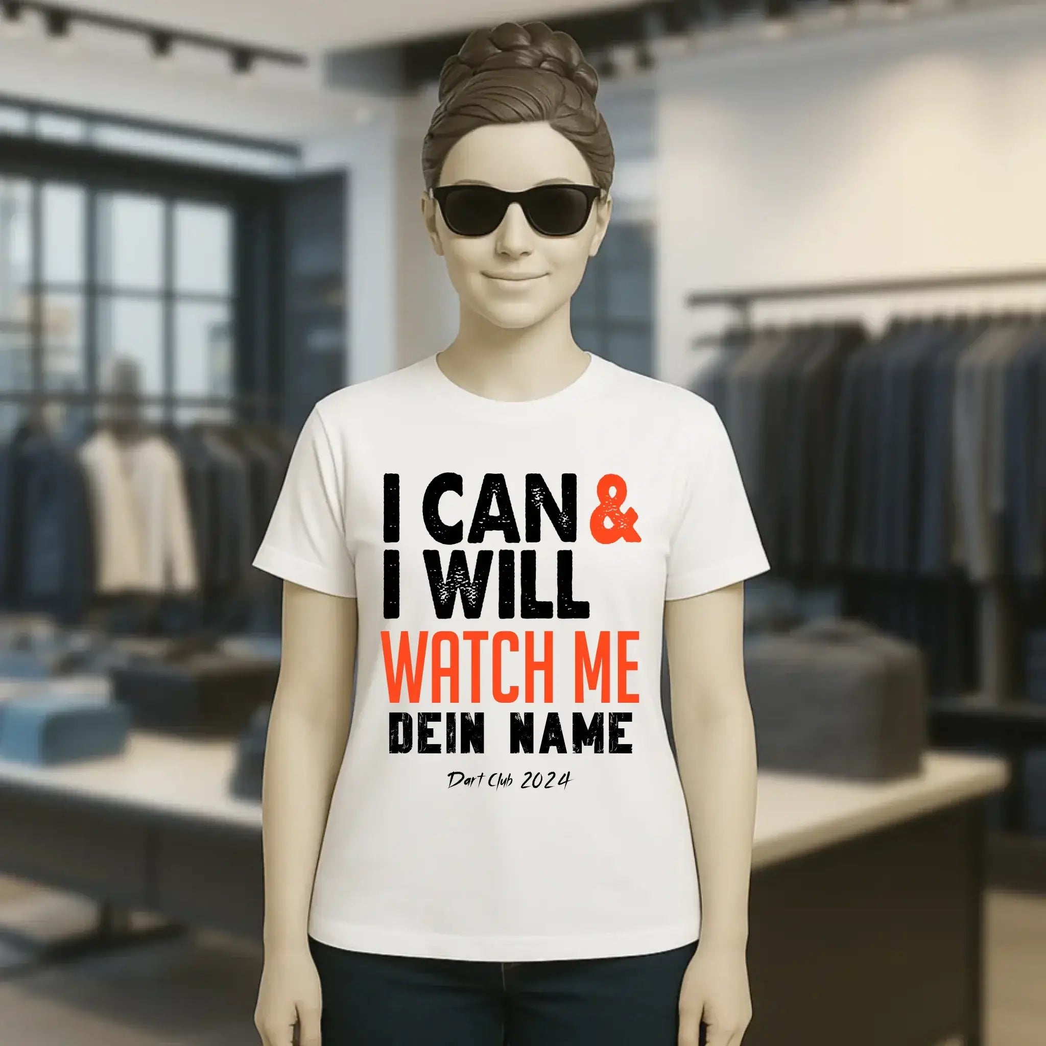 I CAN & I WILL • Ladies Premium T-Shirt XS-2XL aus Bio-Baumwolle für Damen • Exklusivdesign • personalisiert
