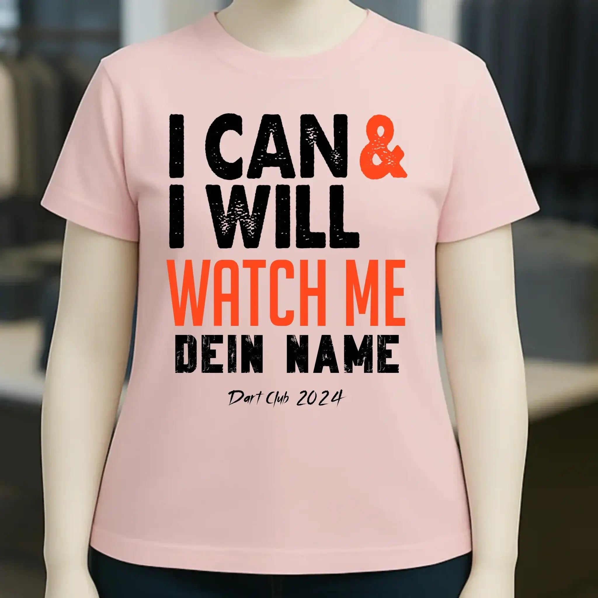 I CAN & I WILL • Ladies Premium T-Shirt XS-2XL aus Bio-Baumwolle für Damen • Exklusivdesign • personalisiert