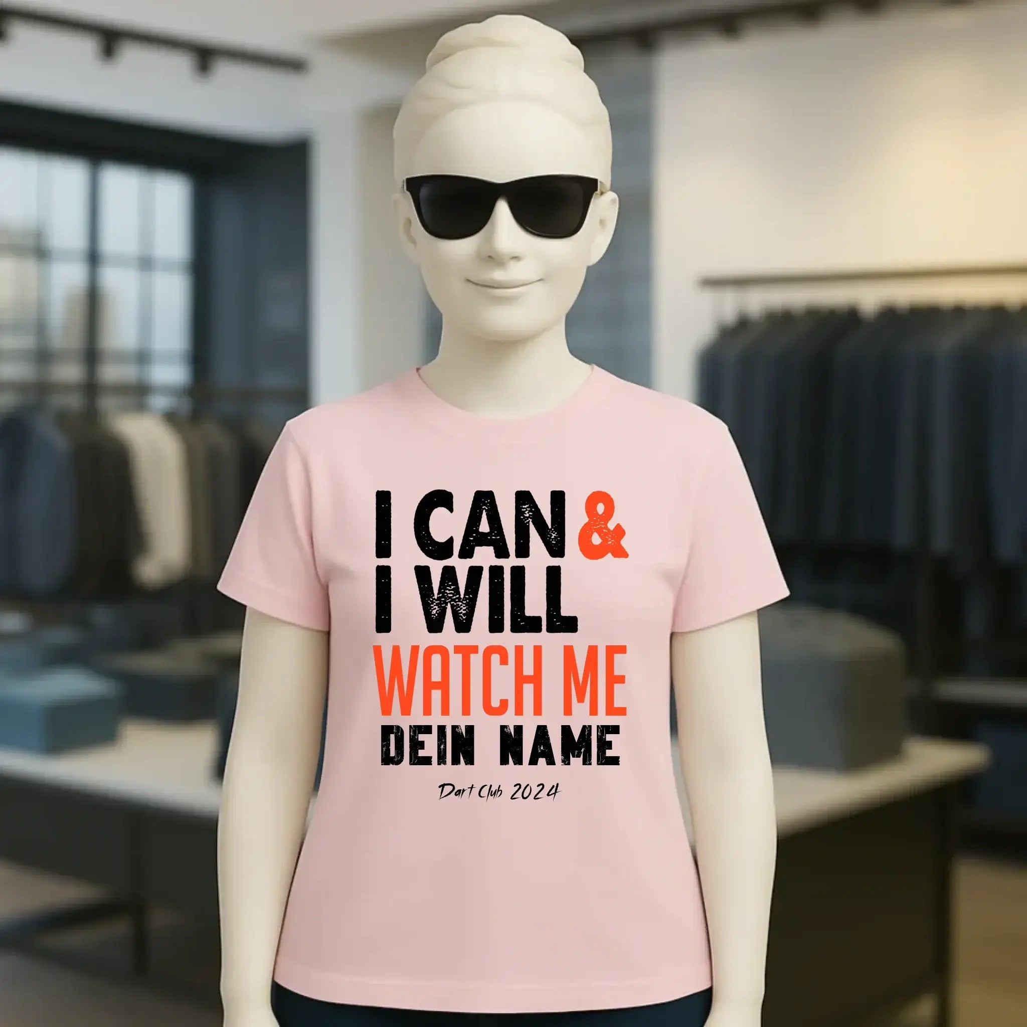 I CAN & I WILL • Ladies Premium T-Shirt XS-2XL aus Bio-Baumwolle für Damen • Exklusivdesign • personalisiert