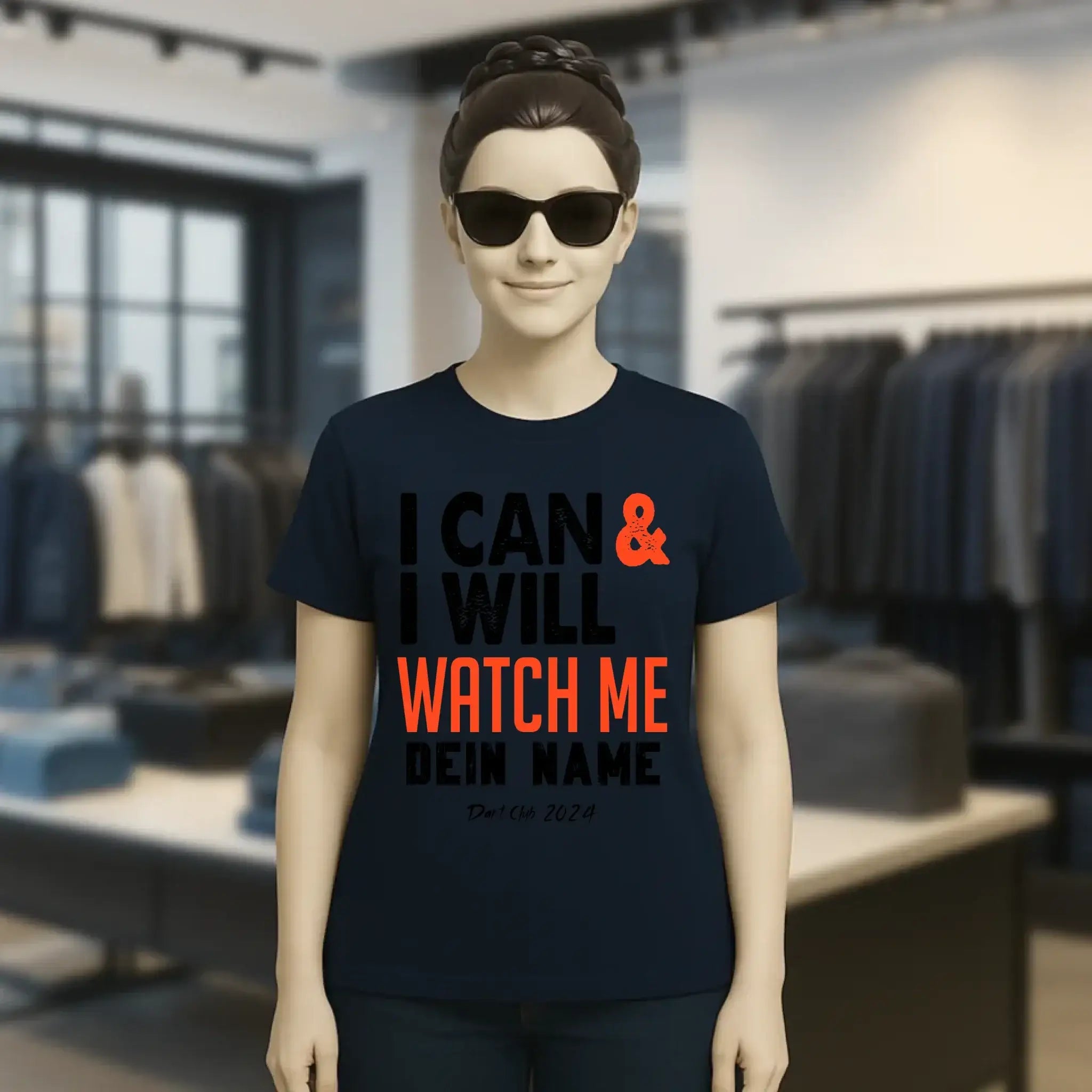 I CAN & I WILL • Ladies Premium T-Shirt XS-2XL aus Bio-Baumwolle für Damen • Exklusivdesign • personalisiert