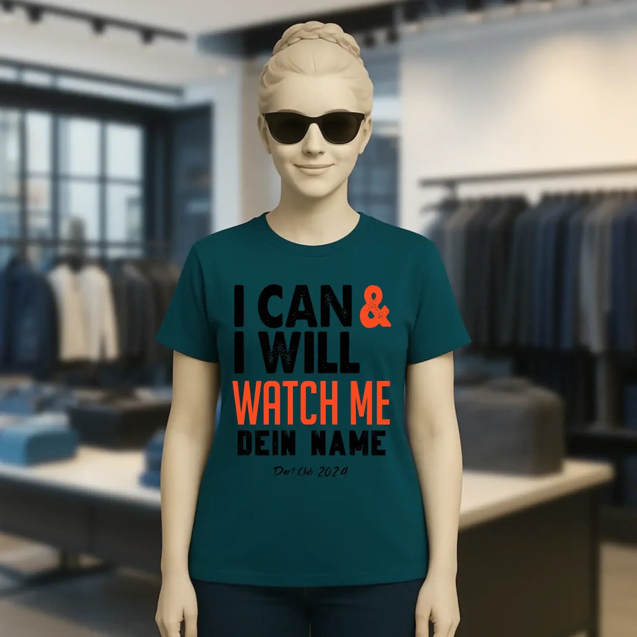 I CAN & I WILL • Ladies Premium T-Shirt XS-2XL aus Bio-Baumwolle für Damen • Exklusivdesign • personalisiert