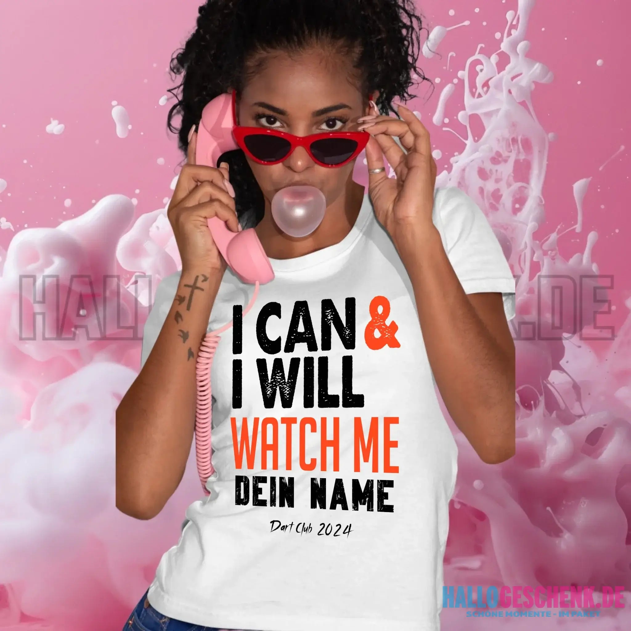 I CAN & I WILL • Ladies Premium T-Shirt XS-2XL aus Bio-Baumwolle für Damen • Exklusivdesign • personalisiert