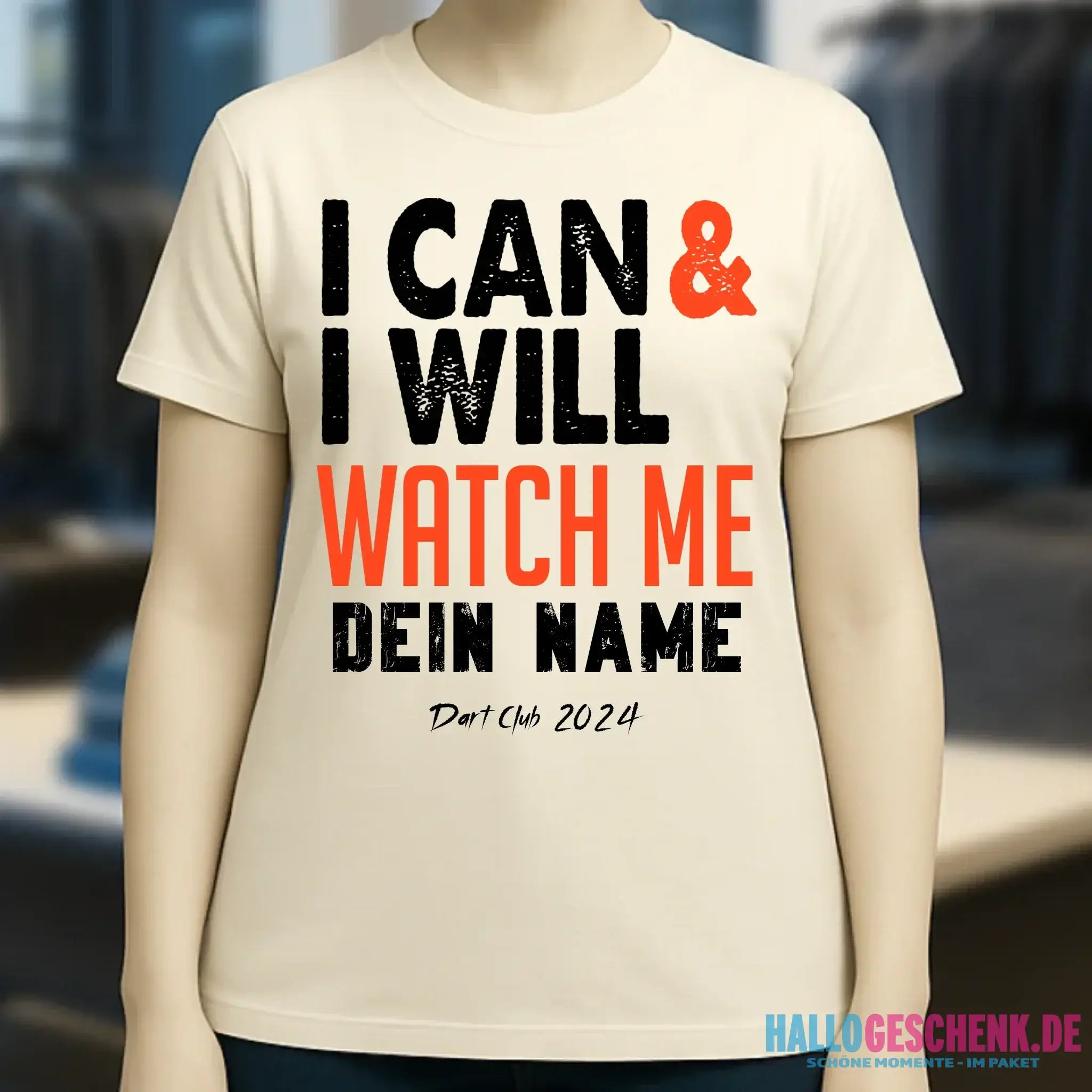 I CAN & I WILL • Ladies Premium T-Shirt XS-2XL aus Bio-Baumwolle für Damen • Exklusivdesign • personalisiert