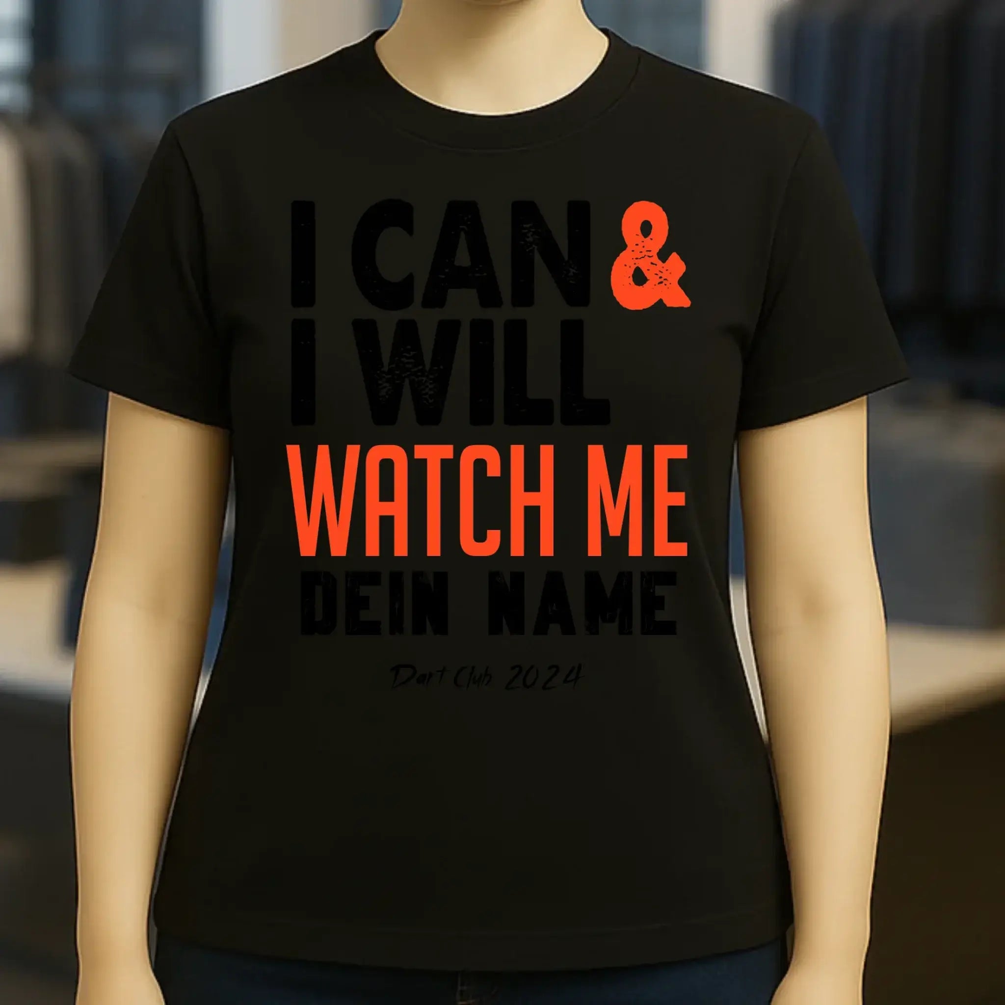 I CAN & I WILL • Ladies Premium T-Shirt XS-2XL aus Bio-Baumwolle für Damen • Exklusivdesign • personalisiert