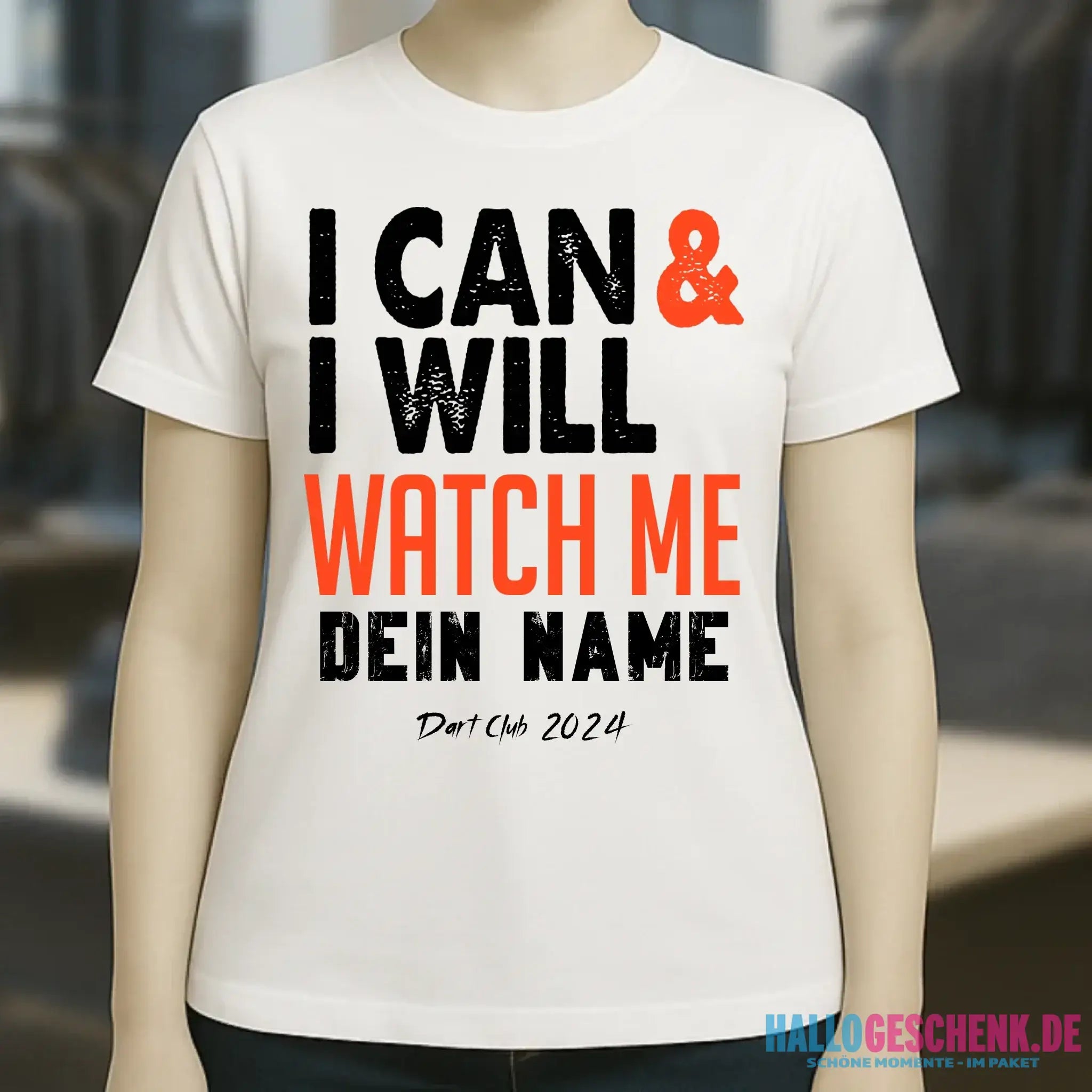 I CAN & I WILL • Ladies Premium T-Shirt XS-2XL aus Bio-Baumwolle für Damen • Exklusivdesign • personalisiert