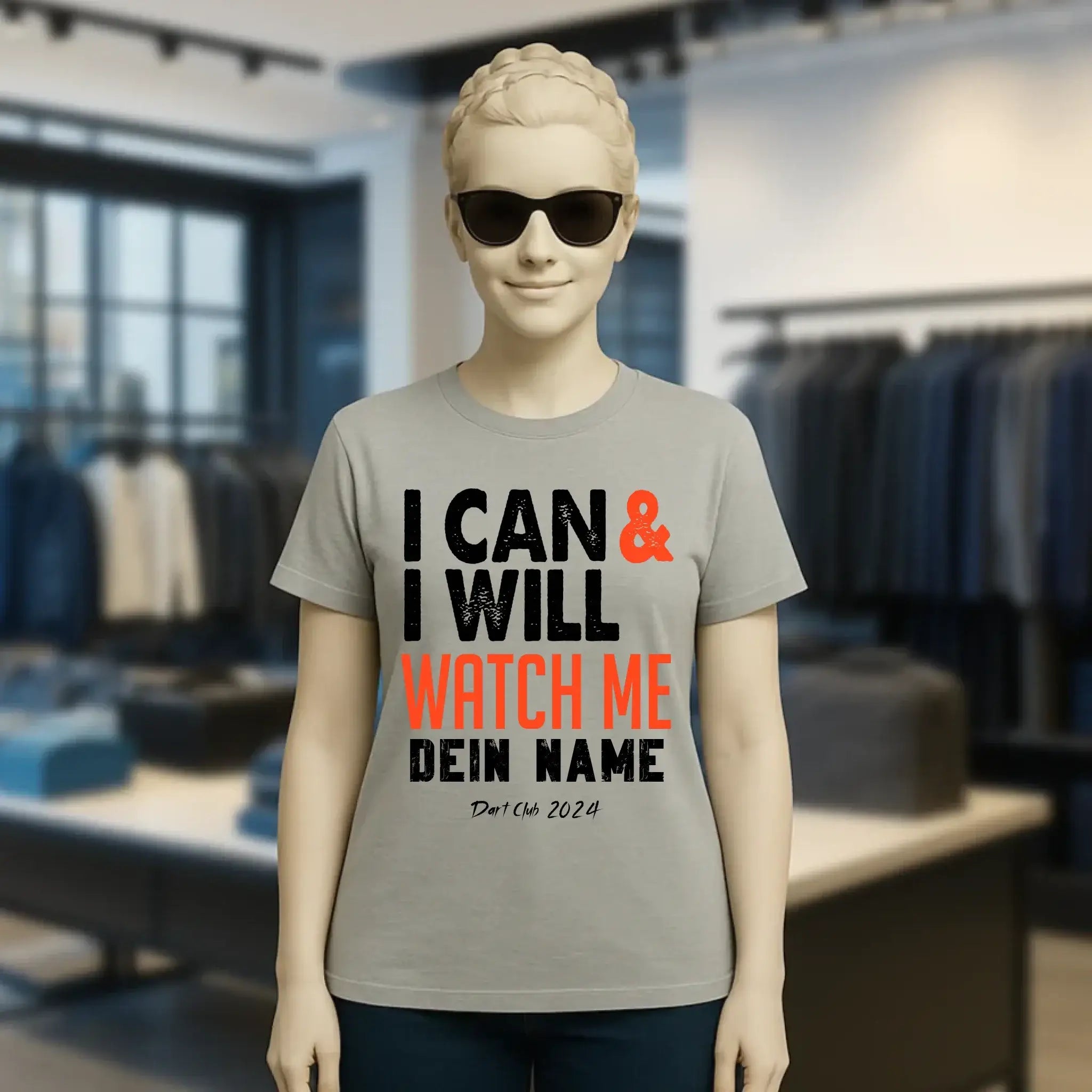 I CAN & I WILL • Ladies Premium T-Shirt XS-2XL aus Bio-Baumwolle für Damen • Exklusivdesign • personalisiert