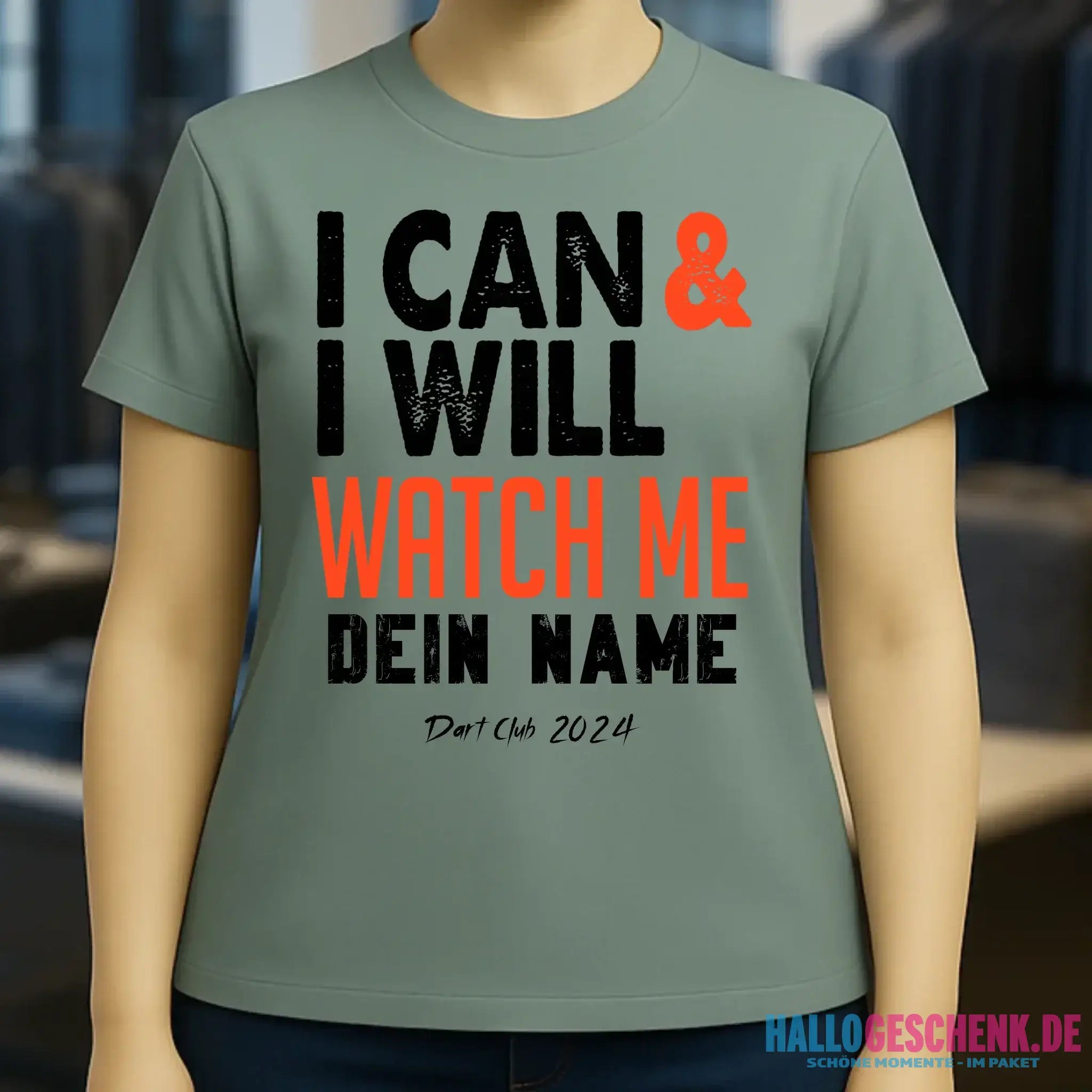 I CAN & I WILL • Ladies Premium T-Shirt XS-2XL aus Bio-Baumwolle für Damen • Exklusivdesign • personalisiert