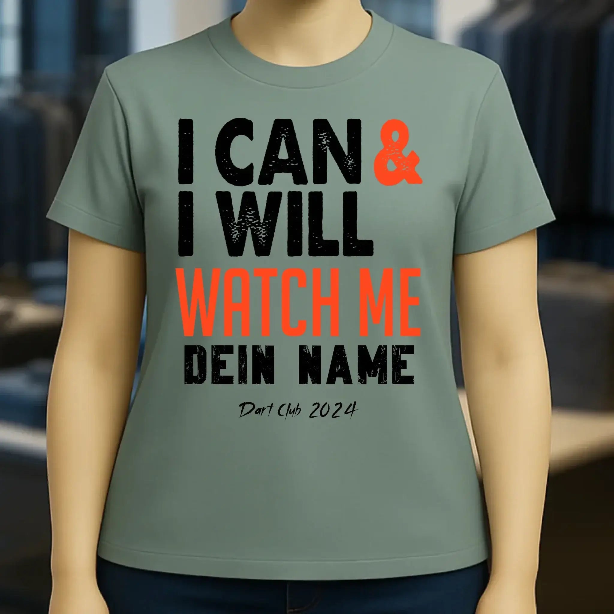I CAN & I WILL • Ladies Premium T-Shirt XS-2XL aus Bio-Baumwolle für Damen • Exklusivdesign • personalisiert