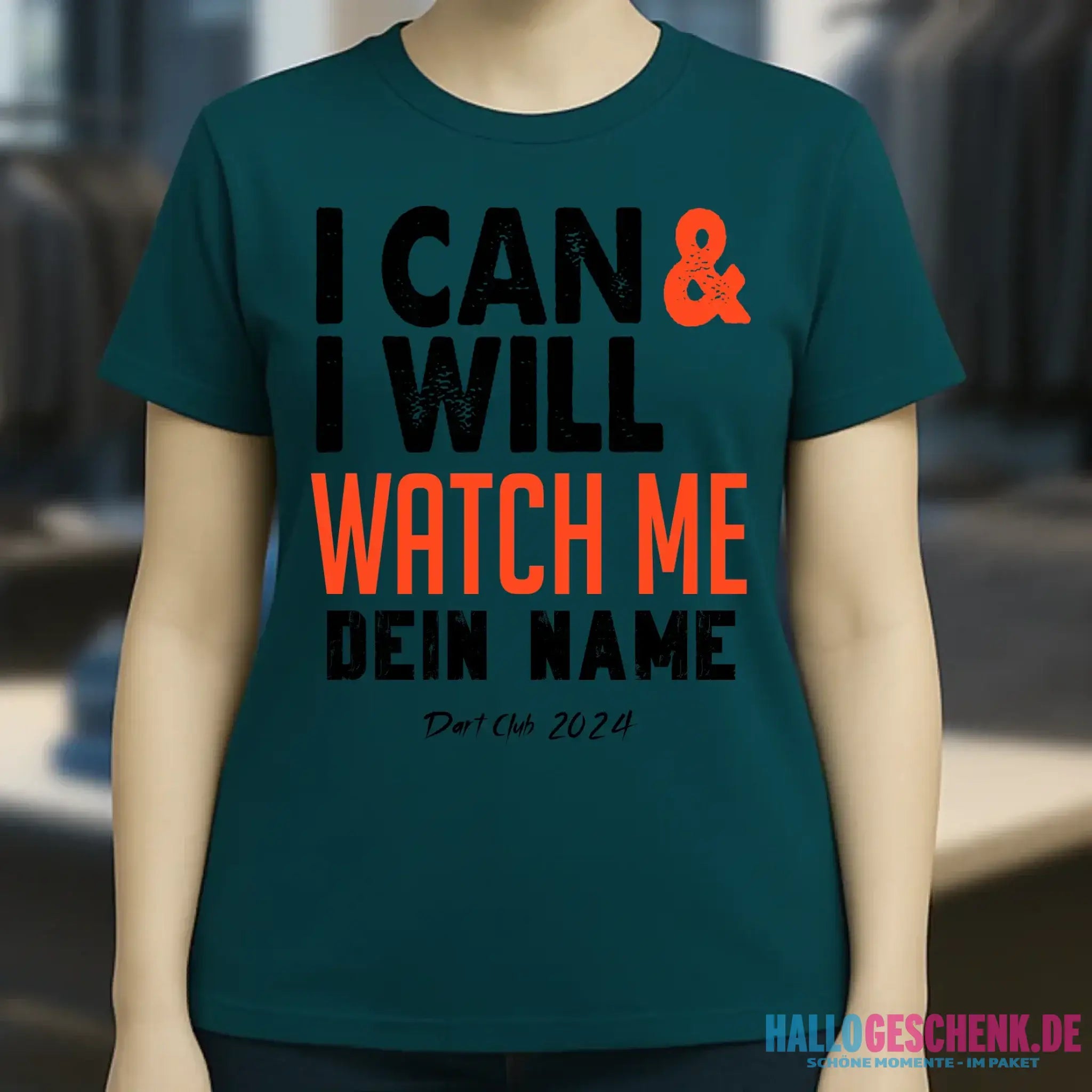 I CAN & I WILL • Ladies Premium T-Shirt XS-2XL aus Bio-Baumwolle für Damen • Exklusivdesign • personalisiert