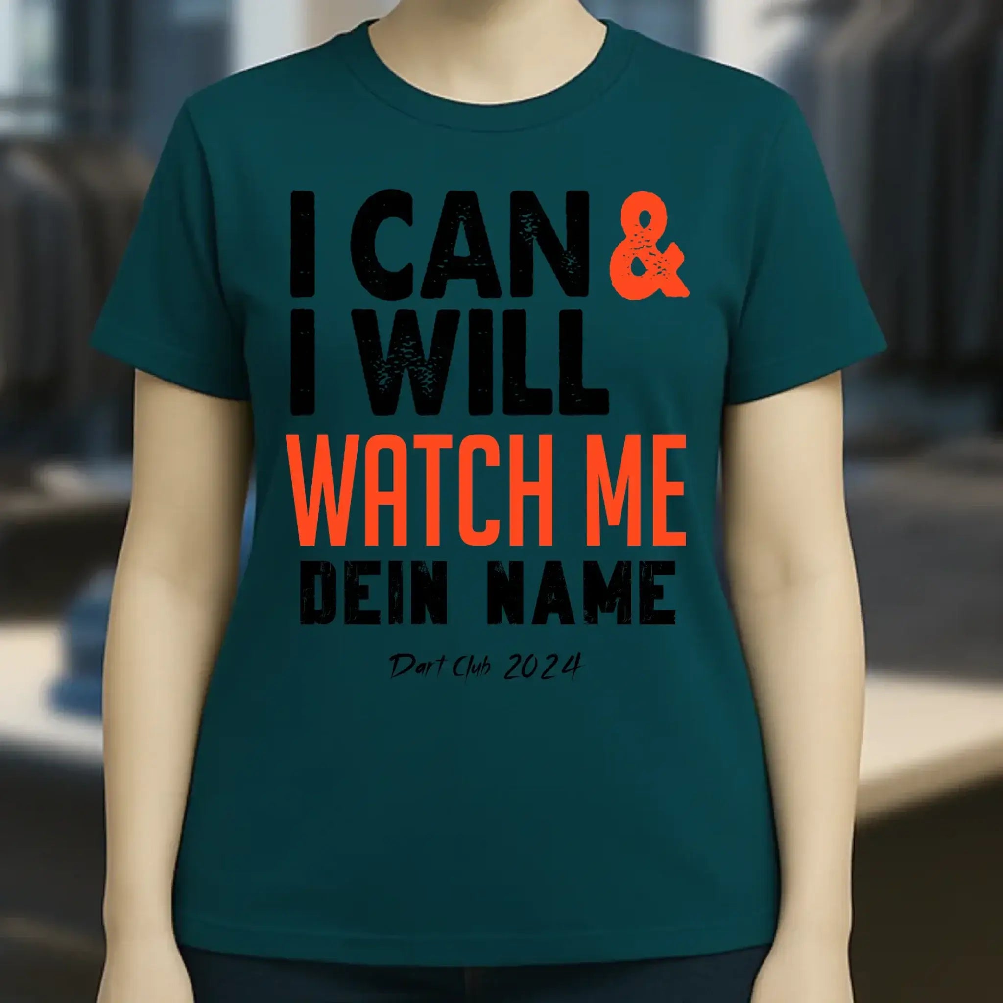 I CAN & I WILL • Ladies Premium T-Shirt XS-2XL aus Bio-Baumwolle für Damen • Exklusivdesign • personalisiert