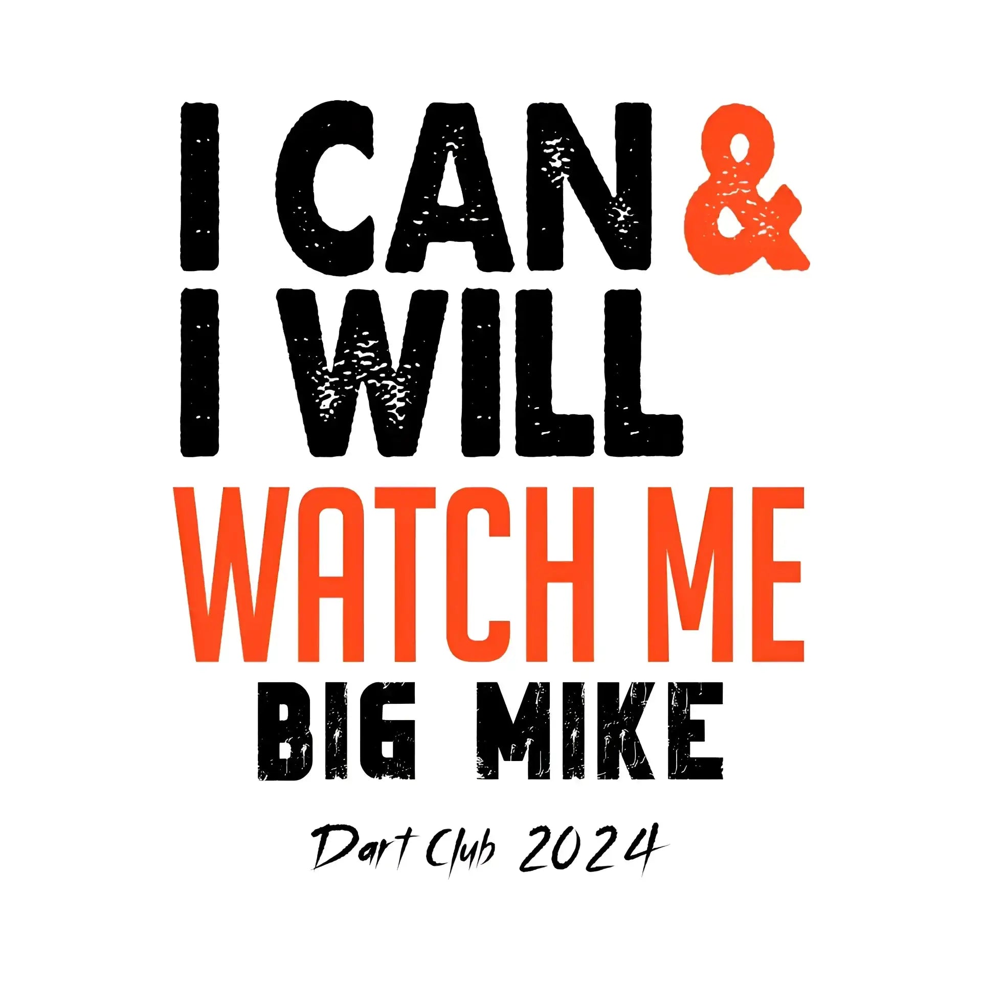 I CAN & I WILL • STICKER 20x20 cm (Aufkleber) - White / OneSize / ausgestanzter Sticker 20x20 cm (Aufkleber)