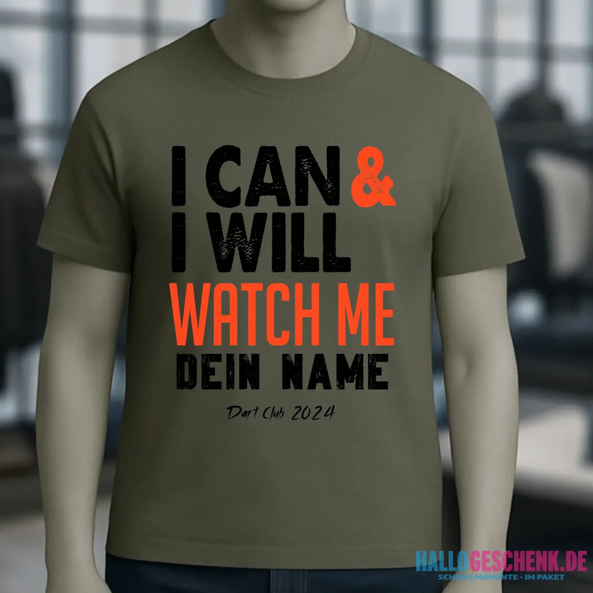I CAN & I WILL • Unisex Premium T-Shirt XS-5XL aus Bio-Baumwolle für Damen & Herren • Exklusivdesign • personalisiert