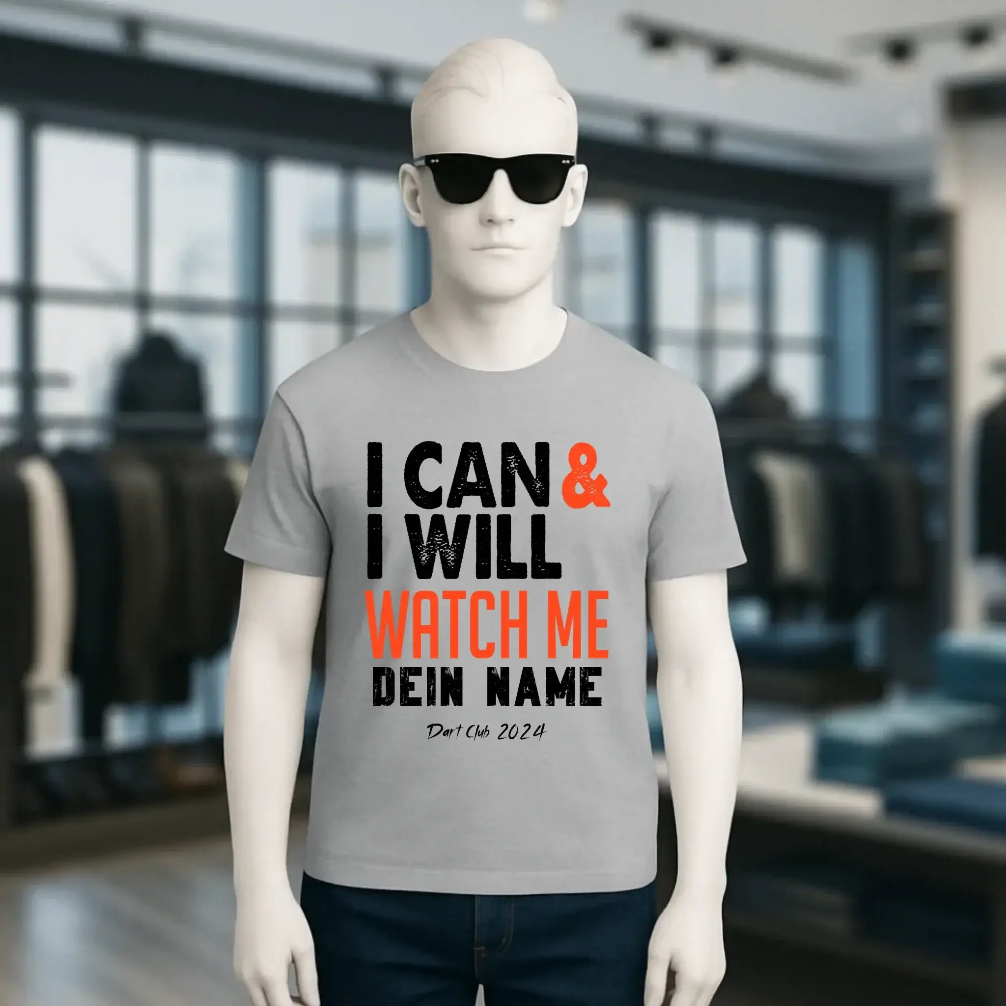 I CAN & I WILL • Unisex Premium T-Shirt XS-5XL aus Bio-Baumwolle für Damen & Herren • Exklusivdesign • personalisiert