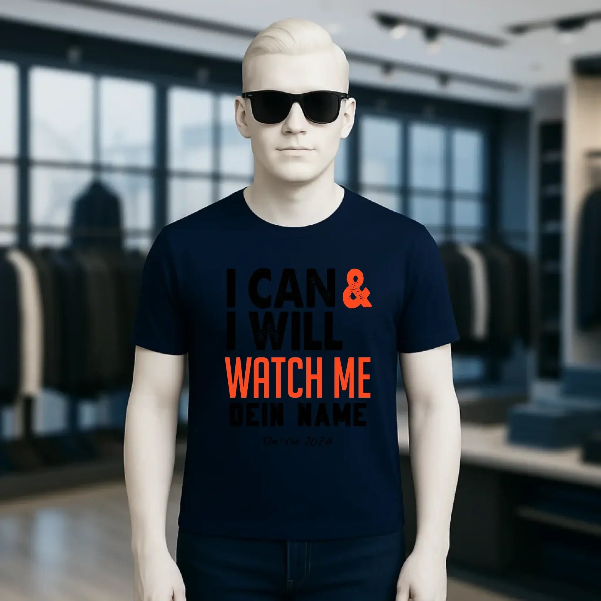 I CAN & I WILL • Unisex Premium T-Shirt XS-5XL aus Bio-Baumwolle für Damen & Herren • Exklusivdesign • personalisiert