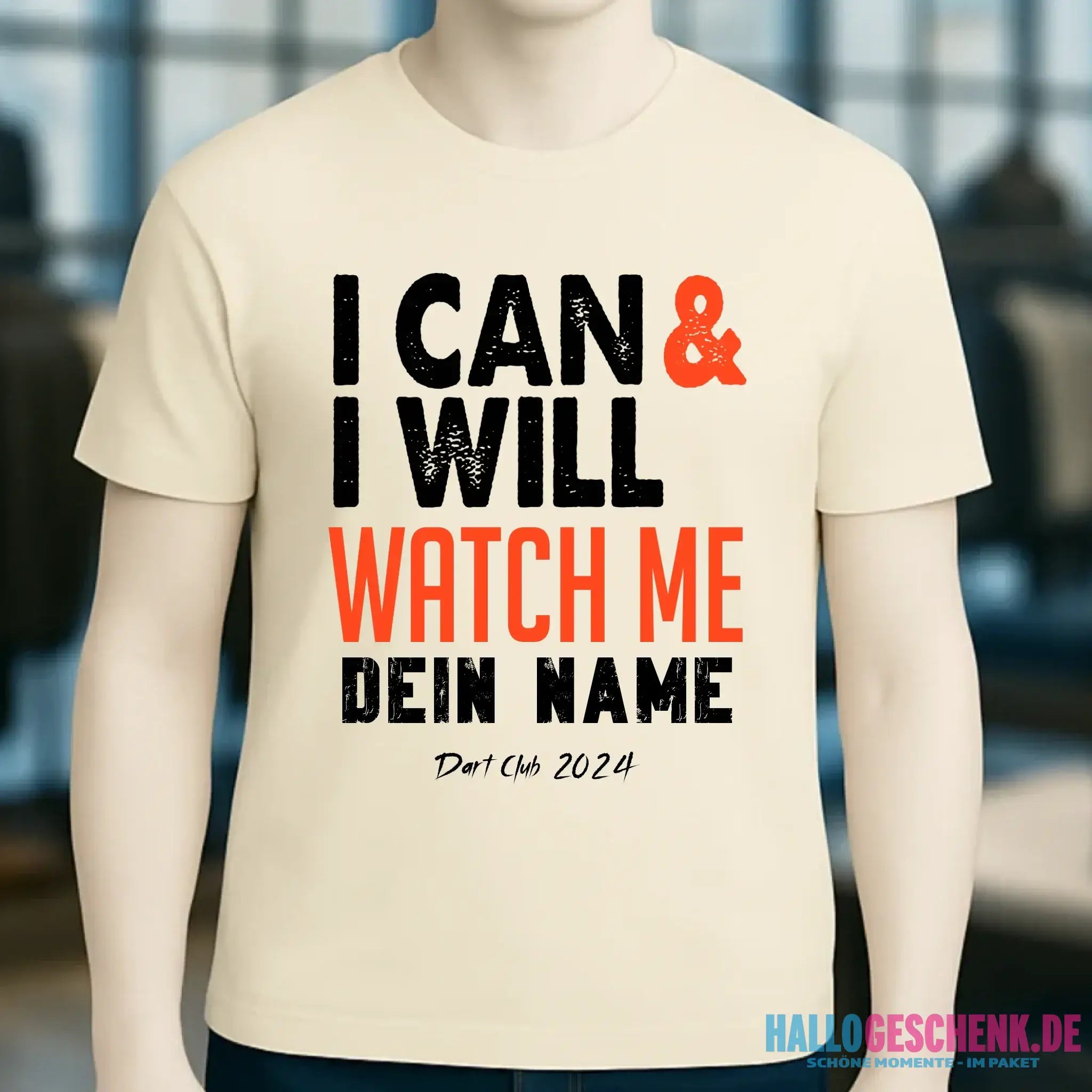 I CAN & I WILL • Unisex Premium T-Shirt XS-5XL aus Bio-Baumwolle für Damen & Herren • Exklusivdesign • personalisiert