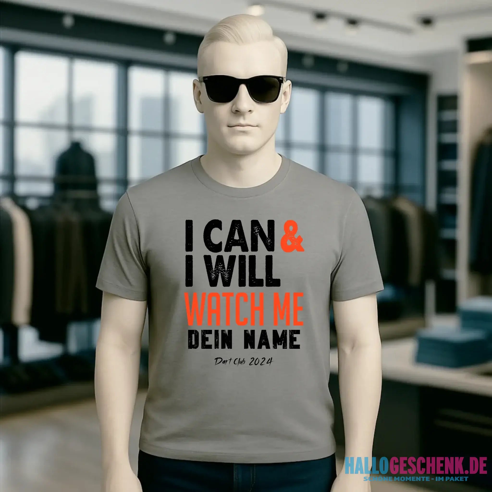 I CAN & I WILL • Unisex Premium T-Shirt XS-5XL aus Bio-Baumwolle für Damen & Herren • Exklusivdesign • personalisiert