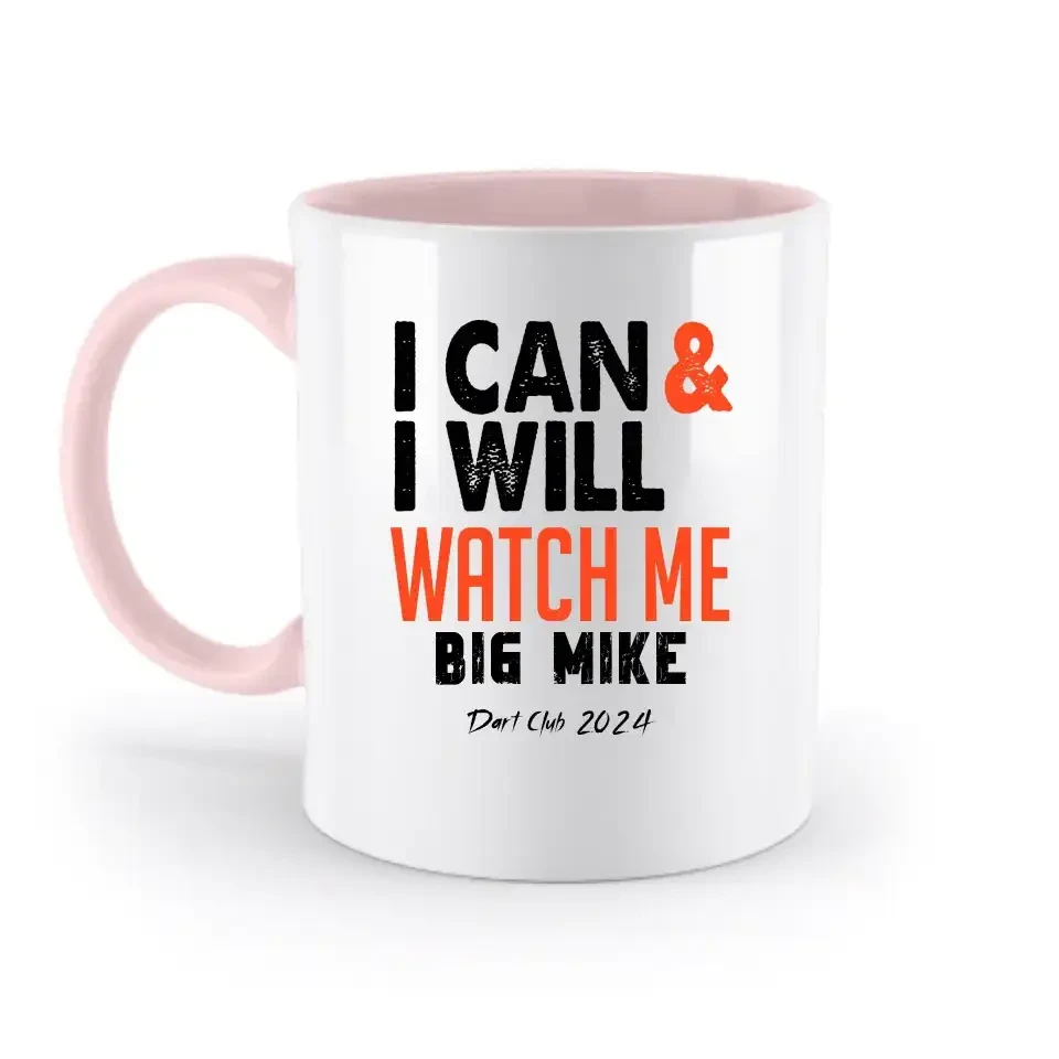 I CAN & I WILL • zweifarbige Tasse • Exklusivdesign • personalisiert