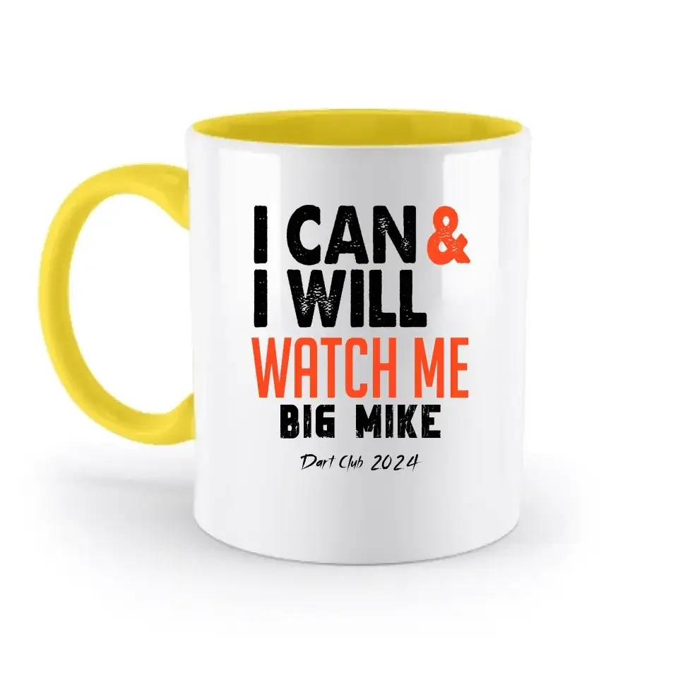 I CAN & I WILL • zweifarbige Tasse • Exklusivdesign • personalisiert