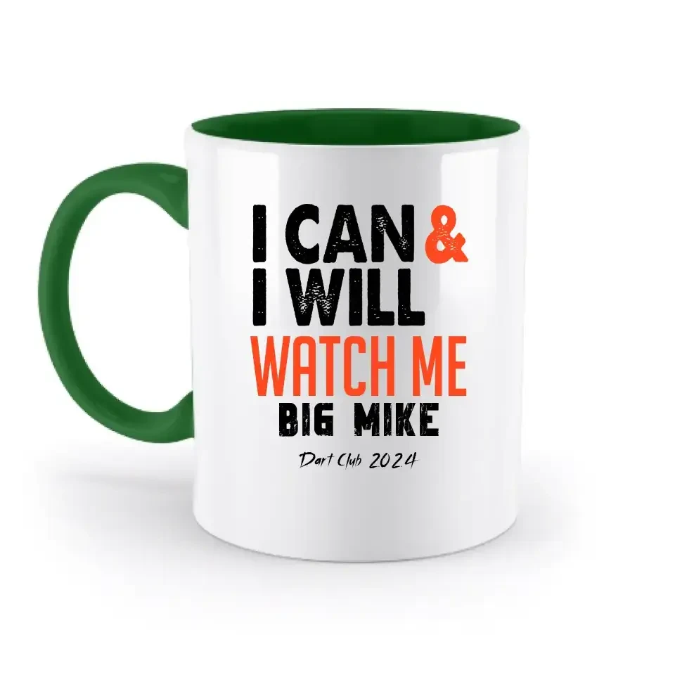 I CAN & I WILL • zweifarbige Tasse • Exklusivdesign • personalisiert