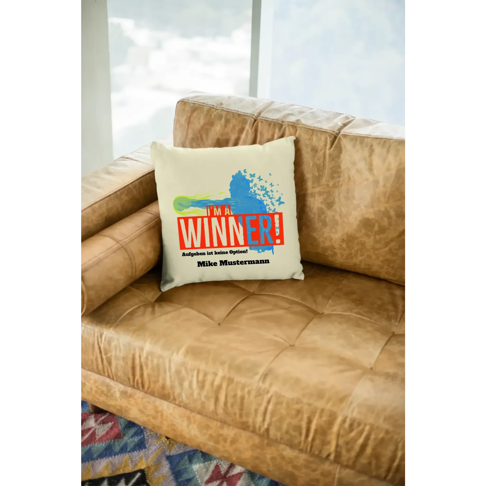I´M A WINNER • Kissen 40x40 cm • Exklusivdesign • personalisiert