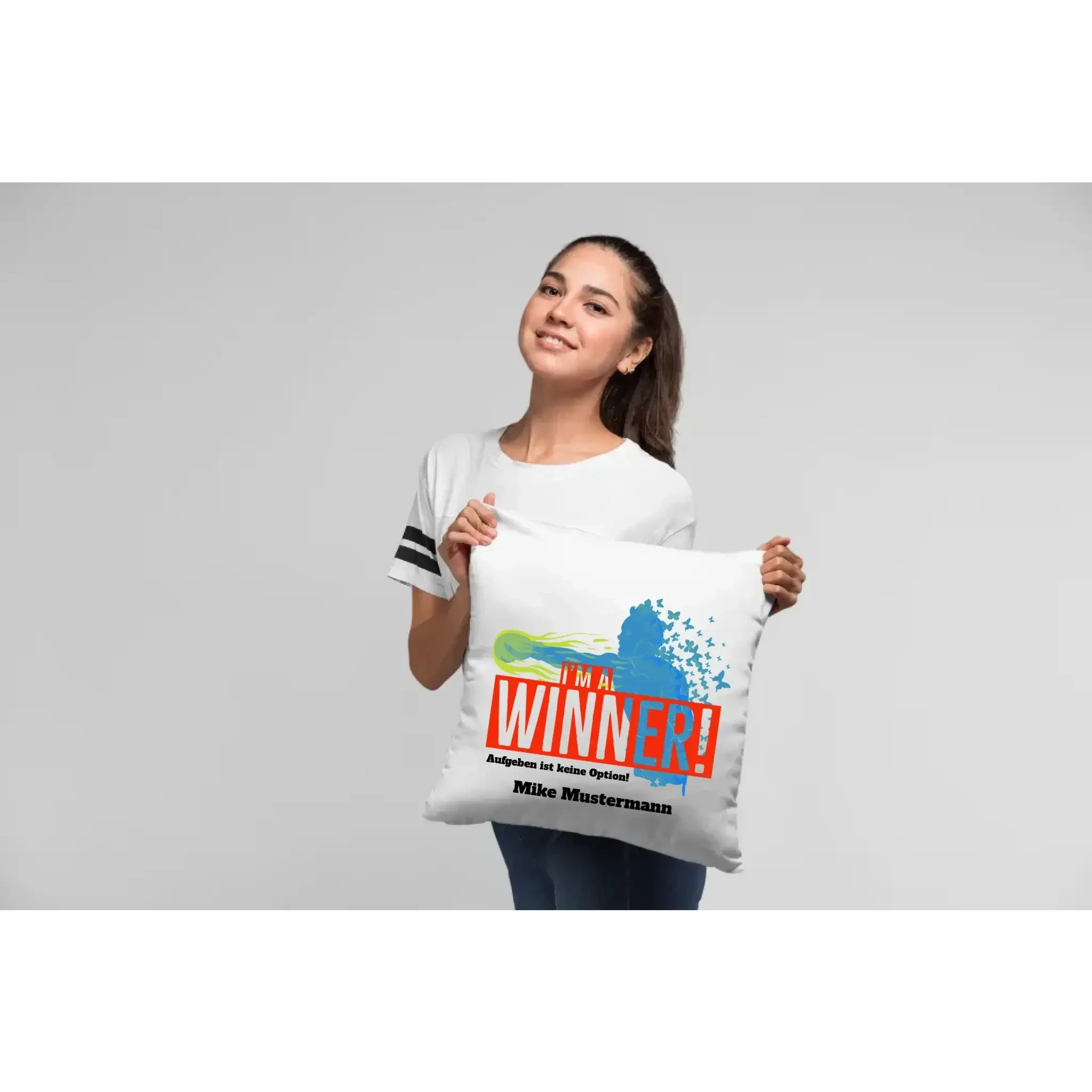 I´M A WINNER • Kissen 40x40 cm • Exklusivdesign • personalisiert