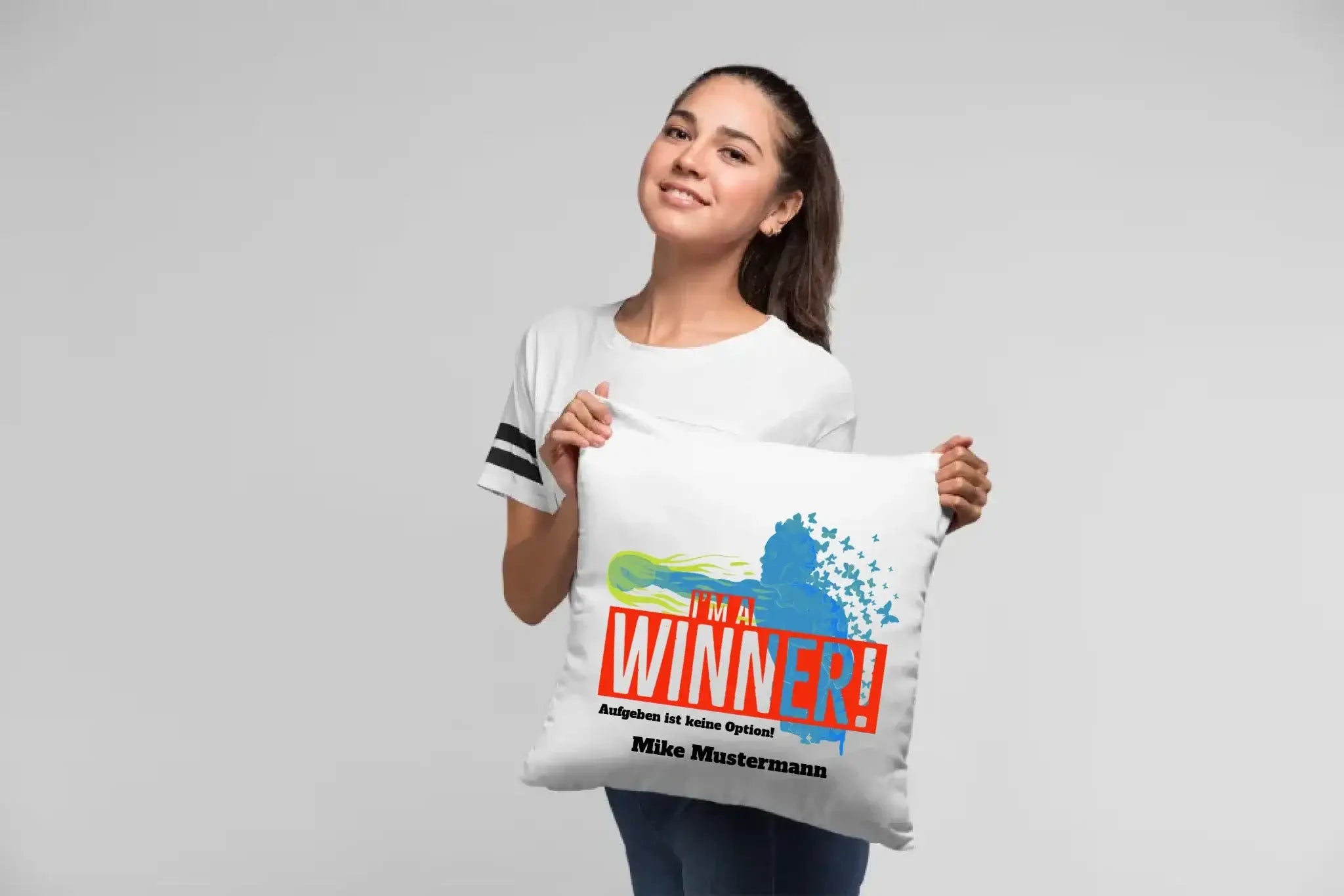 I´M A WINNER • Kissen 40x40 cm • Exklusivdesign • personalisiert