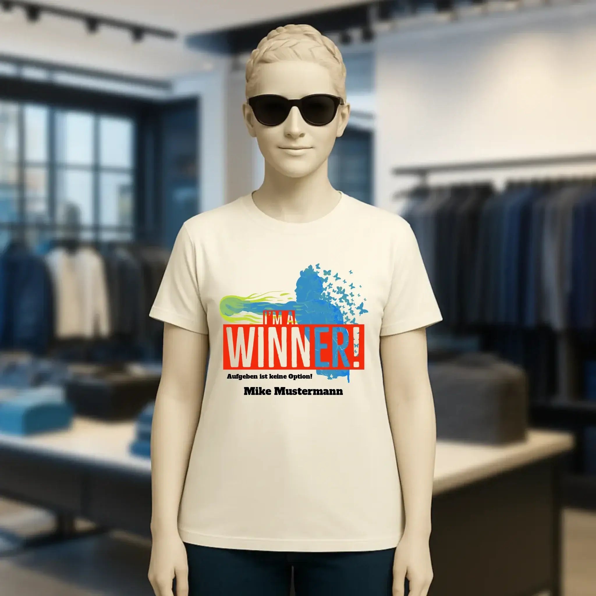 I´M A WINNER • Ladies Premium T-Shirt XS-2XL aus Bio-Baumwolle für Damen • Exklusivdesign • personalisiert