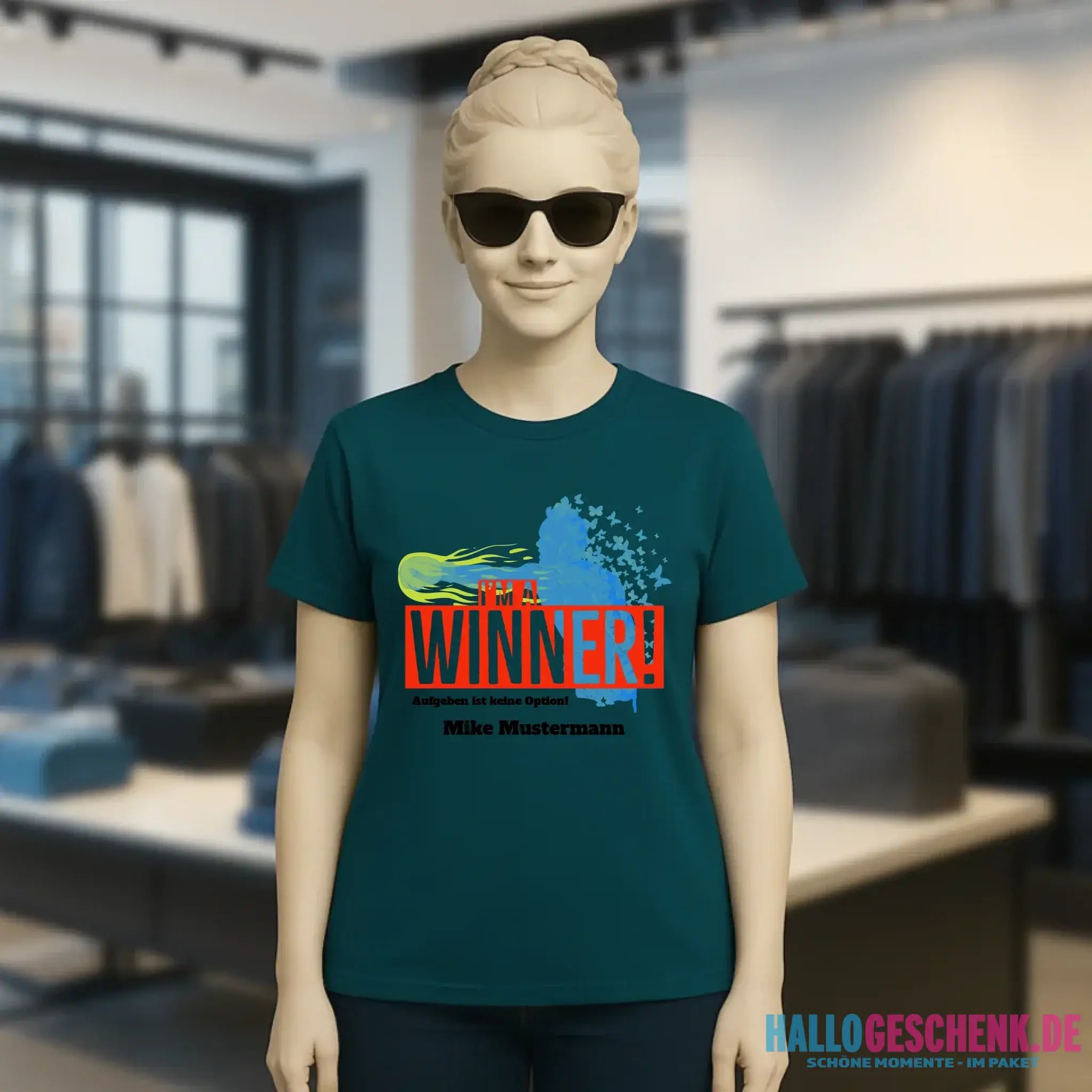 I´M A WINNER • Ladies Premium T-Shirt XS-2XL aus Bio-Baumwolle für Damen • Exklusivdesign • personalisiert