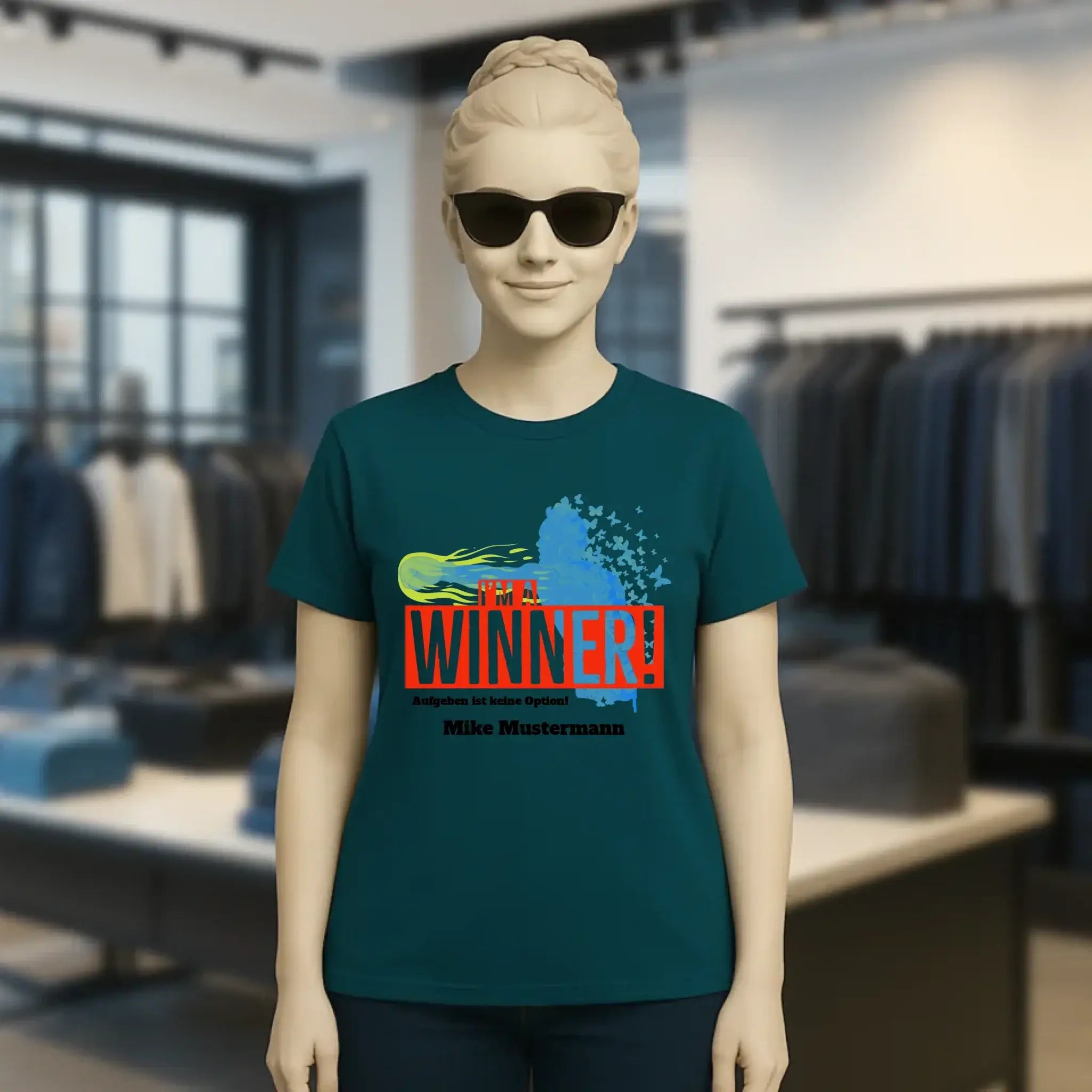 I´M A WINNER • Ladies Premium T-Shirt XS-2XL aus Bio-Baumwolle für Damen • Exklusivdesign • personalisiert
