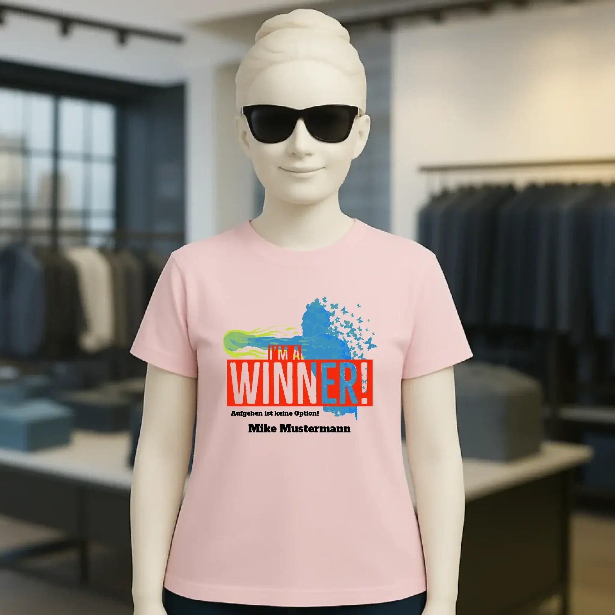 I´M A WINNER • Ladies Premium T-Shirt XS-2XL aus Bio-Baumwolle für Damen • Exklusivdesign • personalisiert