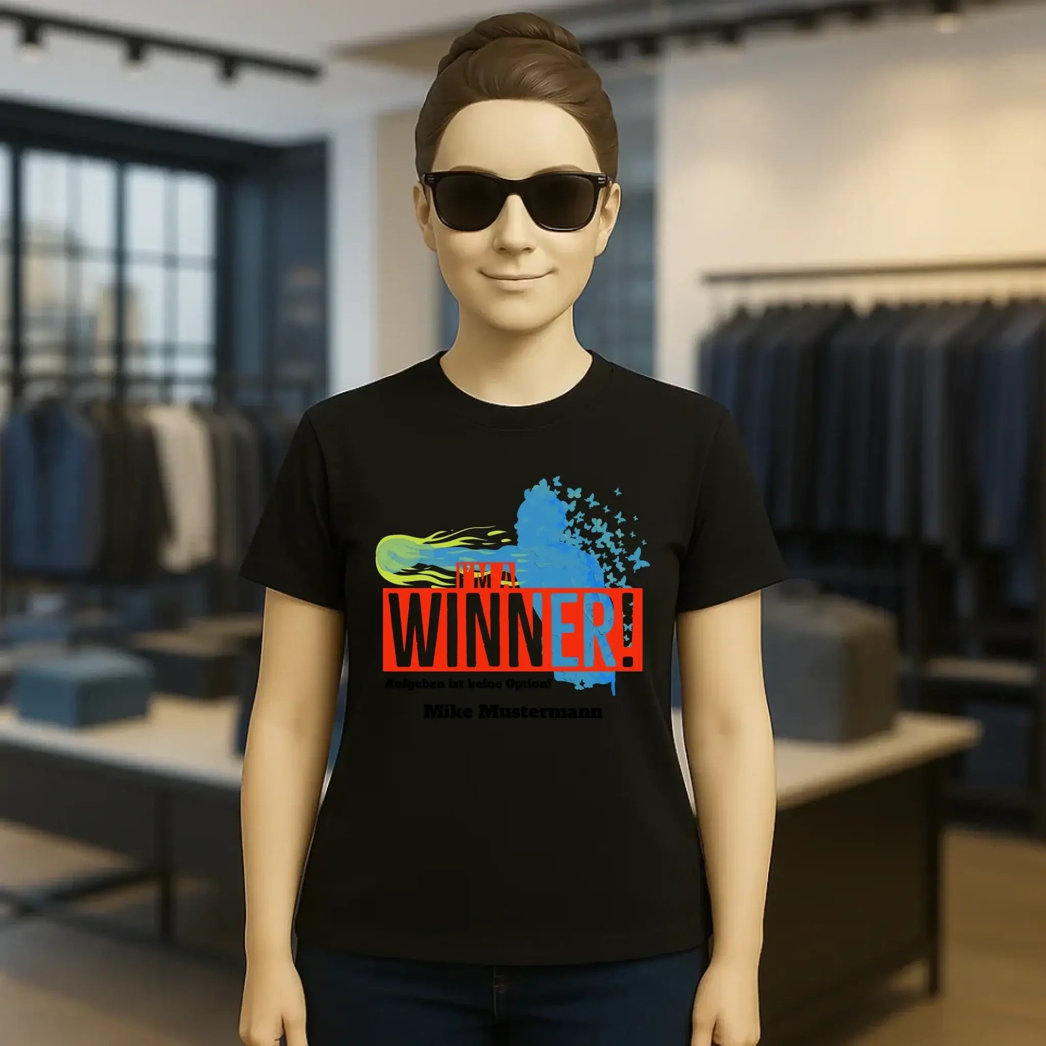 I´M A WINNER • Ladies Premium T-Shirt XS-2XL aus Bio-Baumwolle für Damen • Exklusivdesign • personalisiert