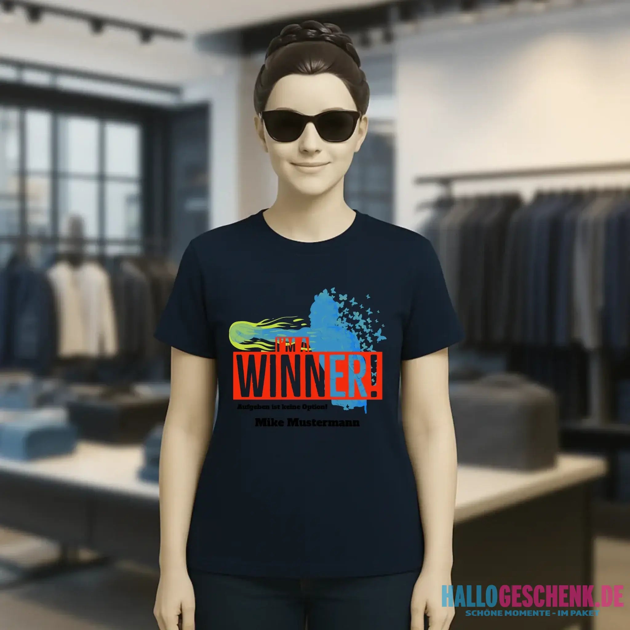 I´M A WINNER • Ladies Premium T-Shirt XS-2XL aus Bio-Baumwolle für Damen • Exklusivdesign • personalisiert