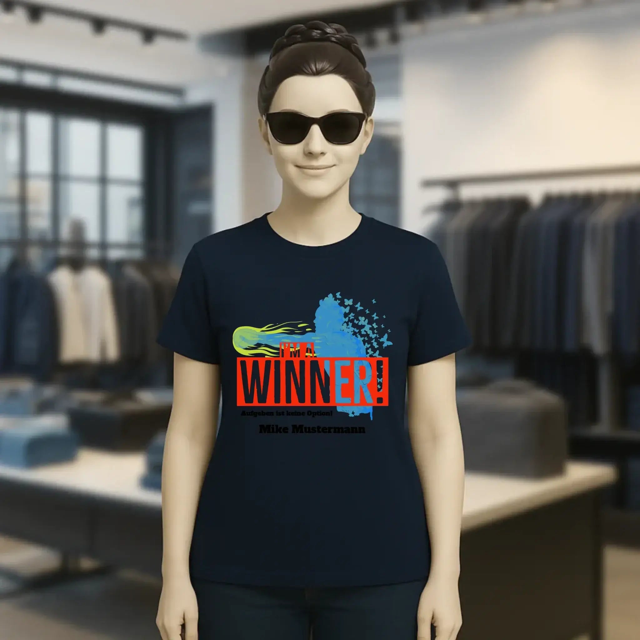 I´M A WINNER • Ladies Premium T-Shirt XS-2XL aus Bio-Baumwolle für Damen • Exklusivdesign • personalisiert