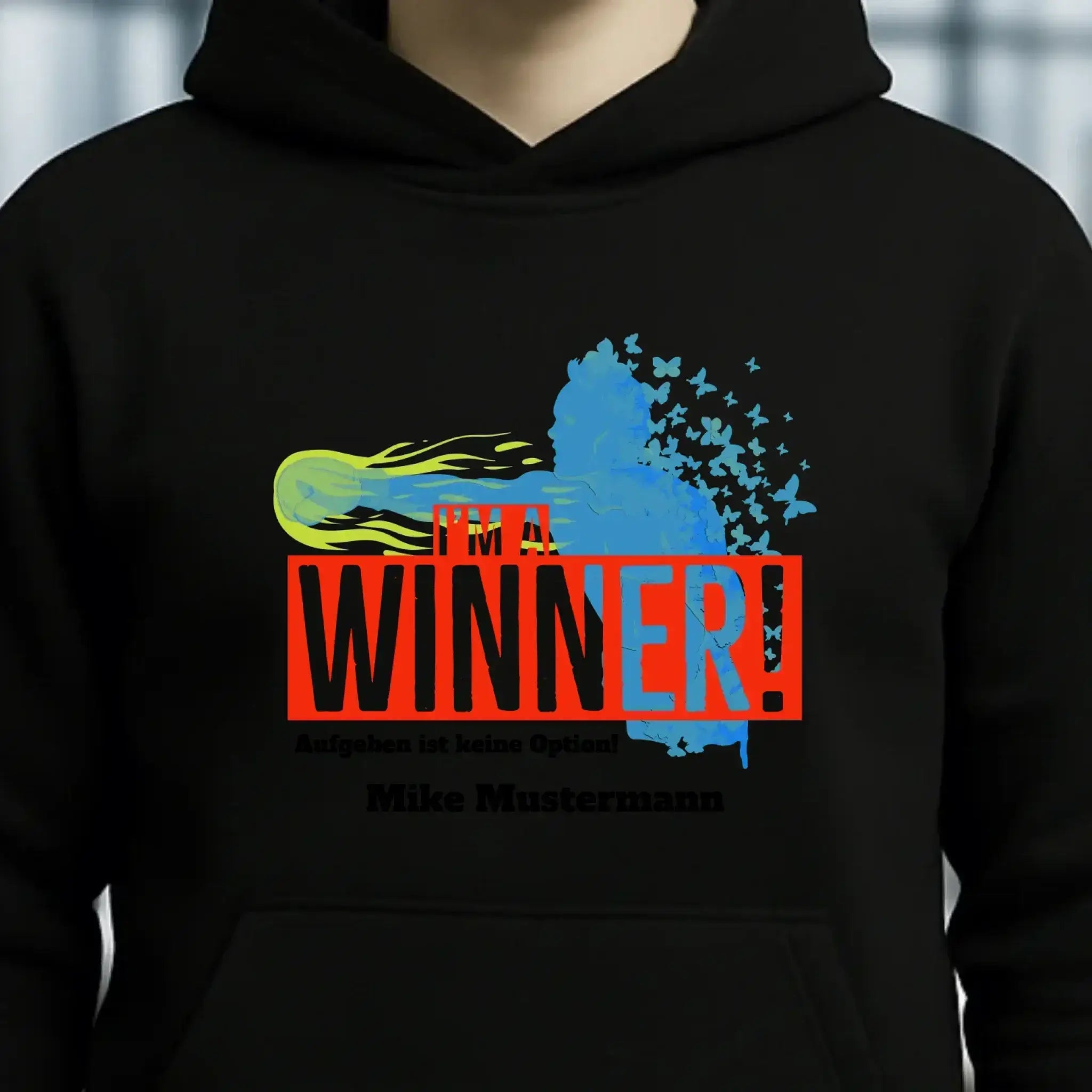 I´M A WINNER • Unisex Premium Hoodie XS-5XL aus Bio-Baumwolle für Damen & Herren • Exklusivdesign • personalisiert
