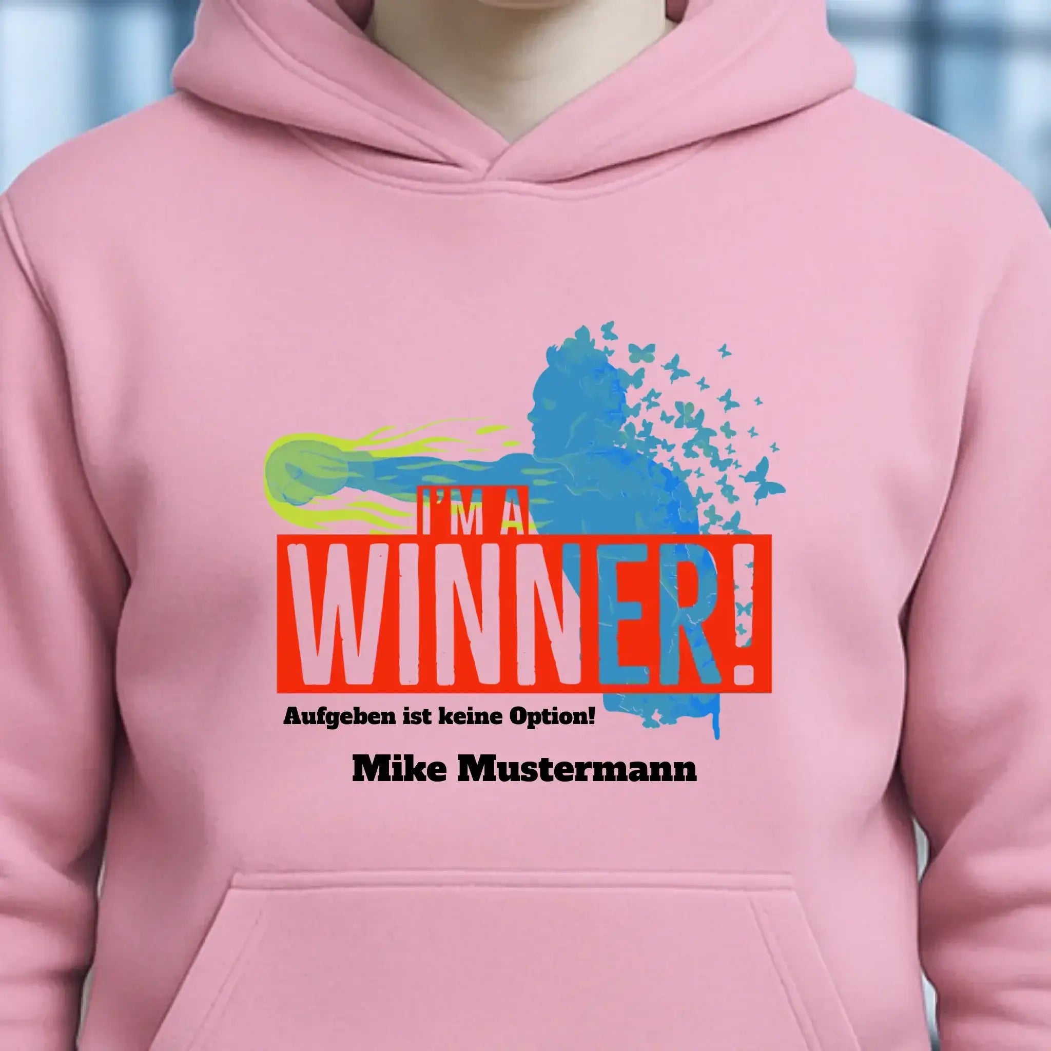 I´M A WINNER • Unisex Premium Hoodie XS-5XL aus Bio-Baumwolle für Damen & Herren • Exklusivdesign • personalisiert