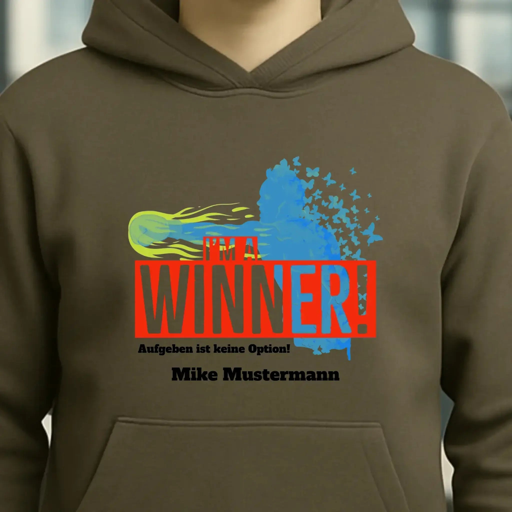 I´M A WINNER • Unisex Premium Hoodie XS-5XL aus Bio-Baumwolle für Damen & Herren • Exklusivdesign • personalisiert