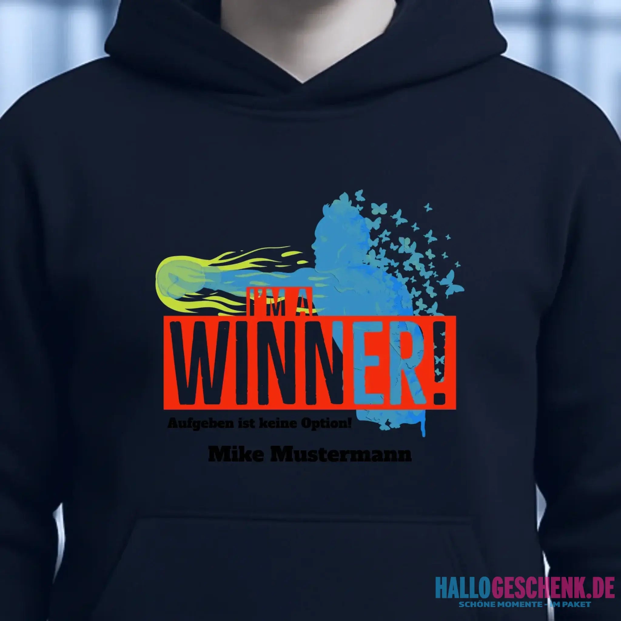I´M A WINNER • Unisex Premium Hoodie XS-5XL aus Bio-Baumwolle für Damen & Herren • Exklusivdesign • personalisiert