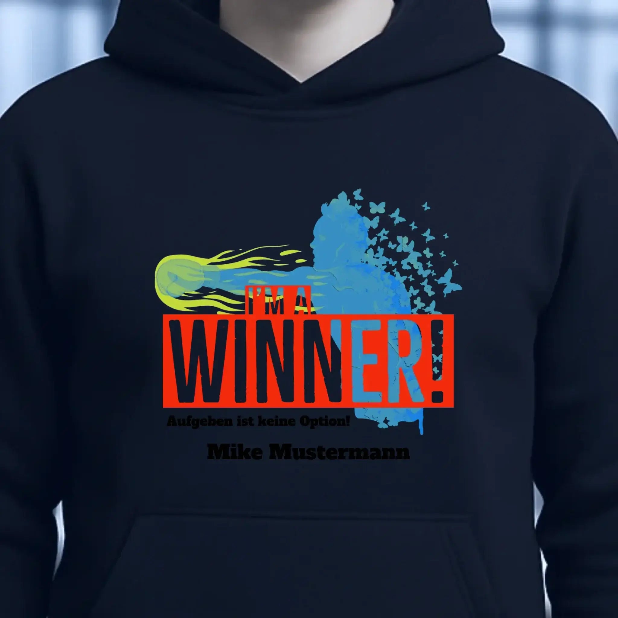 I´M A WINNER • Unisex Premium Hoodie XS-5XL aus Bio-Baumwolle für Damen & Herren • Exklusivdesign • personalisiert