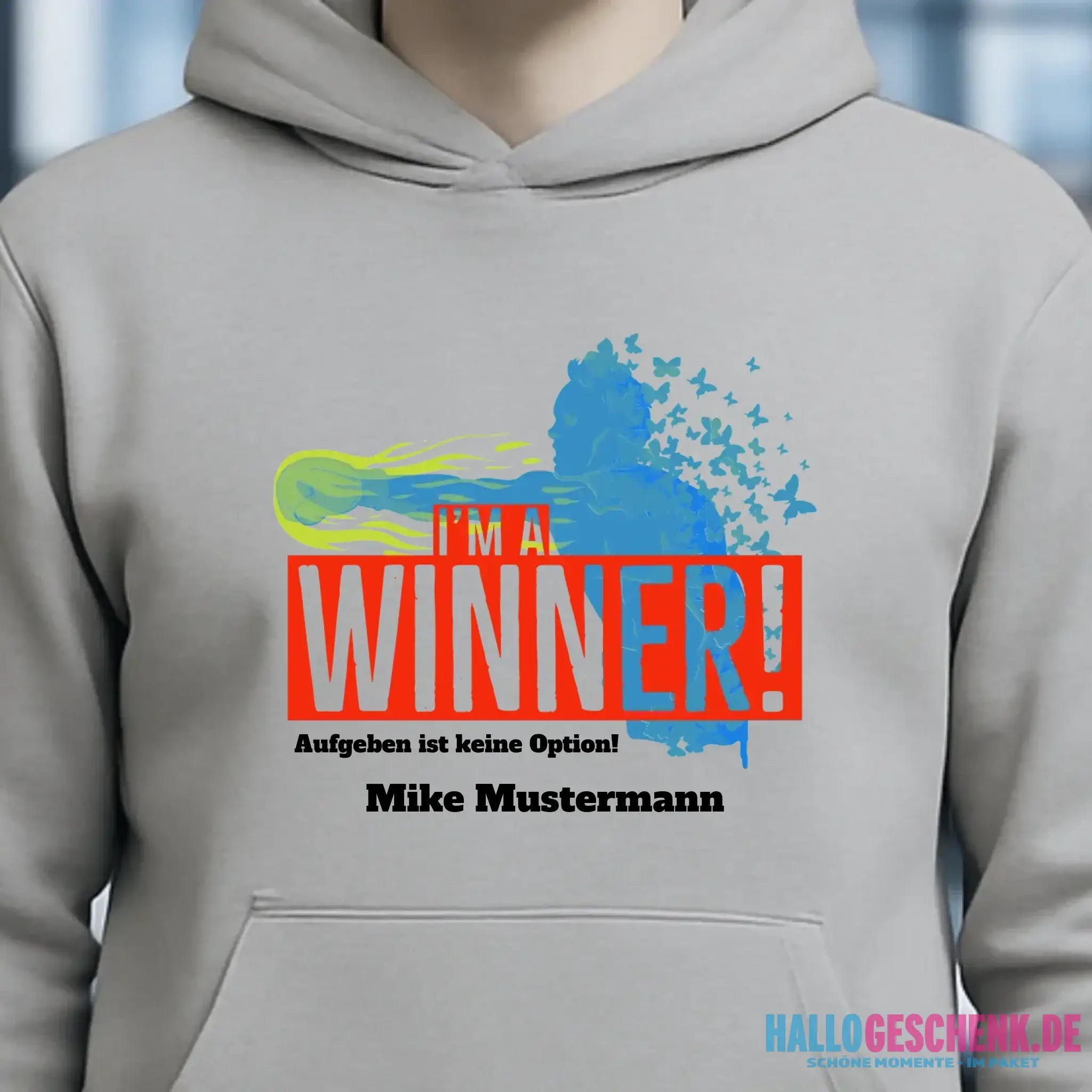 I´M A WINNER • Unisex Premium Hoodie XS-5XL aus Bio-Baumwolle für Damen & Herren • Exklusivdesign • personalisiert