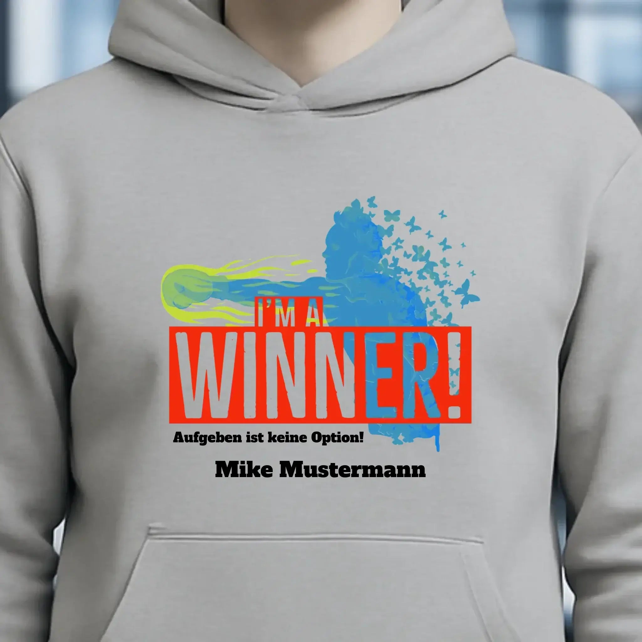 I´M A WINNER • Unisex Premium Hoodie XS-5XL aus Bio-Baumwolle für Damen & Herren • Exklusivdesign • personalisiert