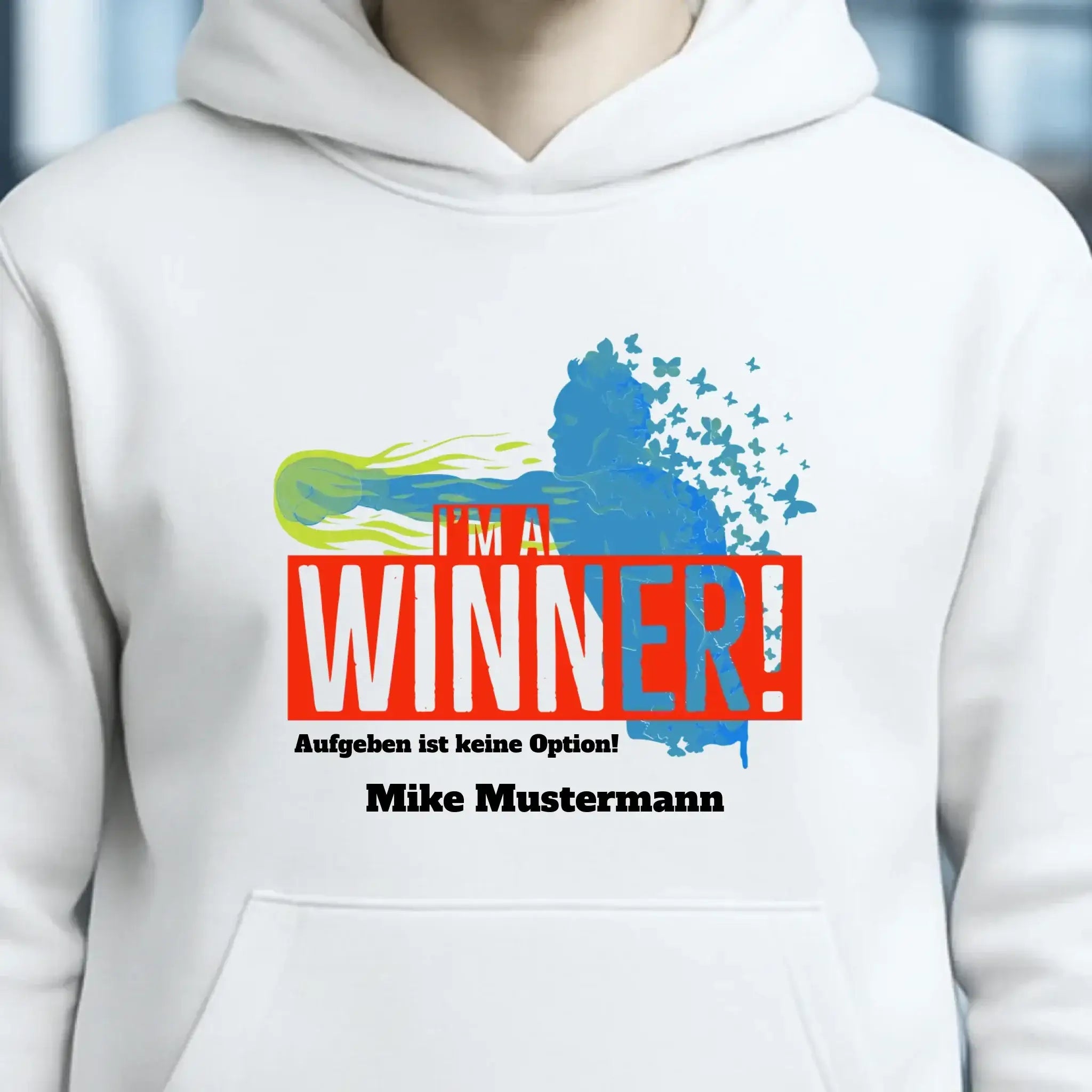 I´M A WINNER • Unisex Premium Hoodie XS-5XL aus Bio-Baumwolle für Damen & Herren • Exklusivdesign • personalisiert