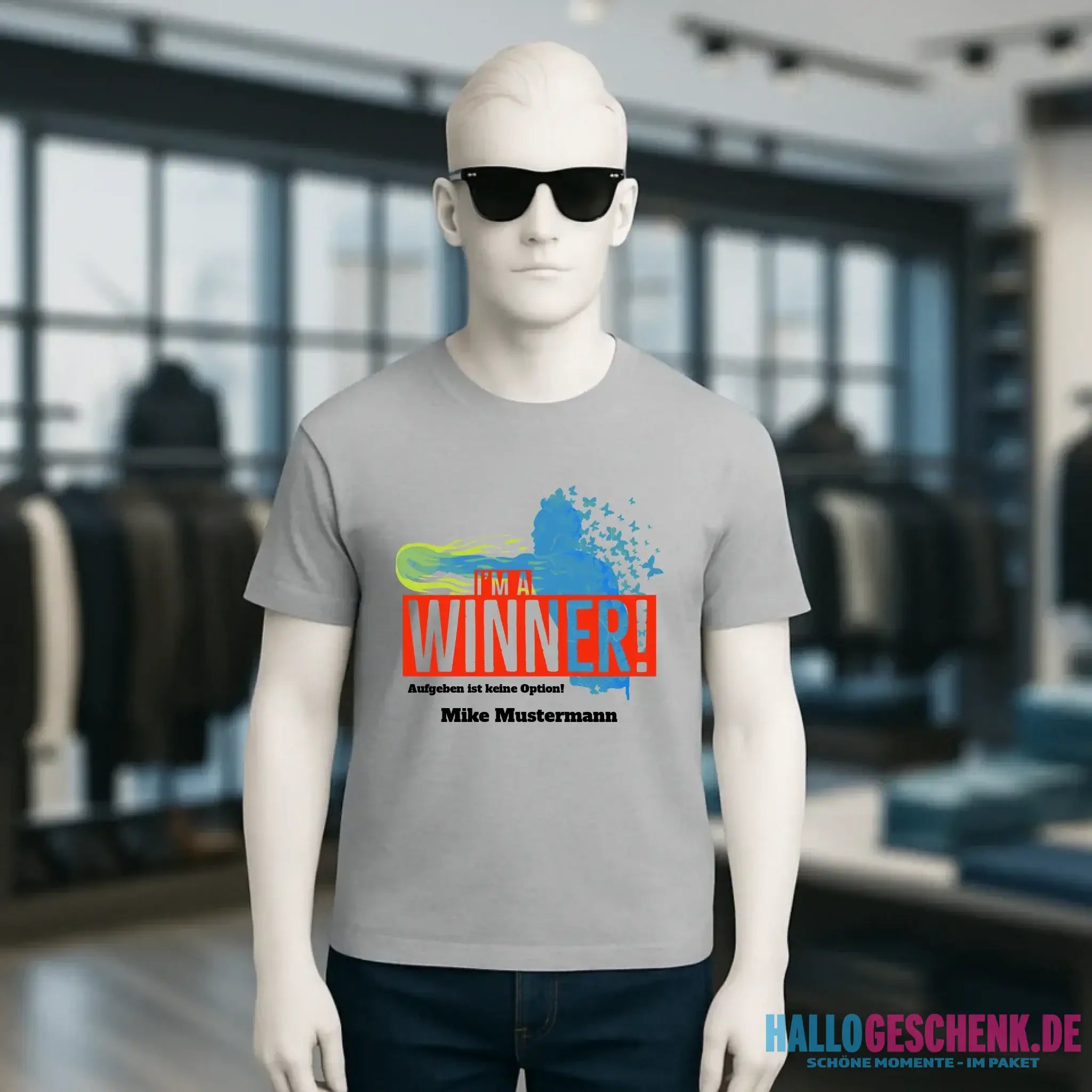 I´M A WINNER • Unisex Premium T-Shirt XS-5XL aus Bio-Baumwolle für Damen & Herren • Exklusivdesign • personalisiert